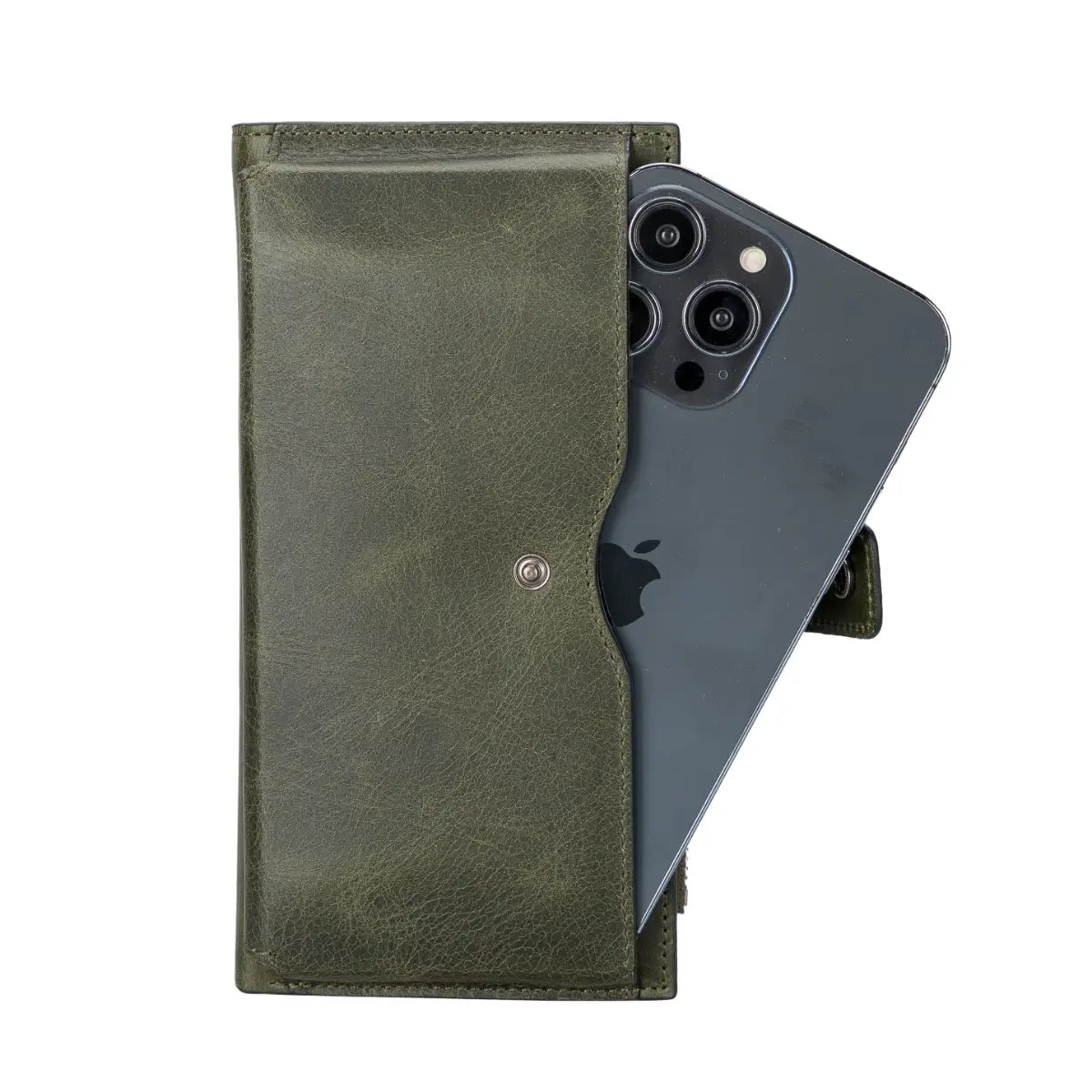 Women's Zipper Wallet-Green (Lozan)