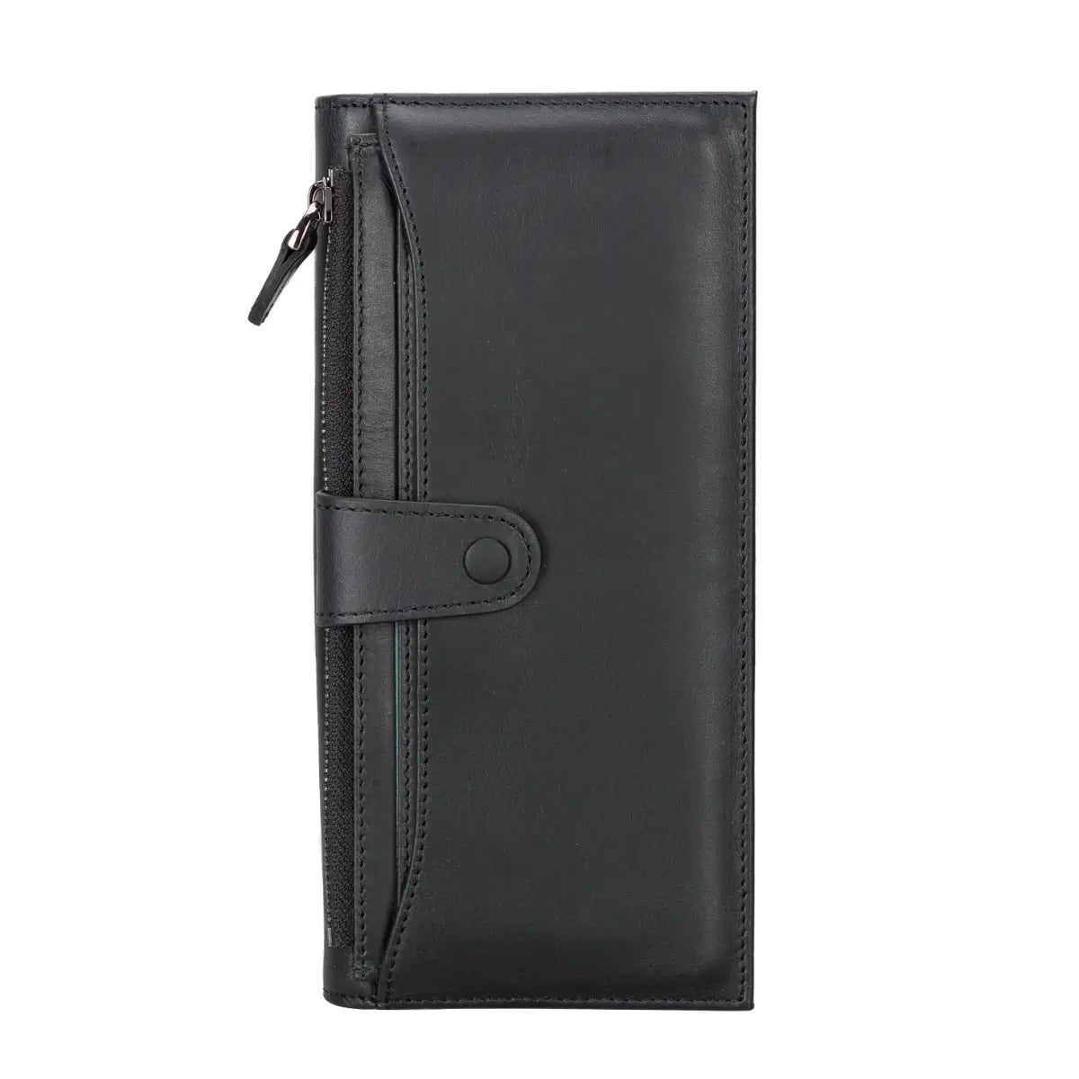 Unisex Leather Organizer Wallet-Black