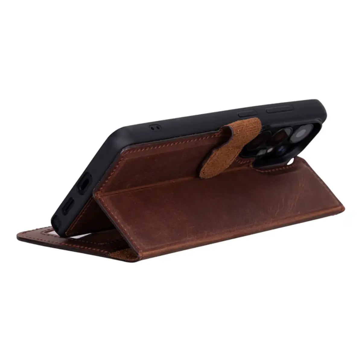 Galaxy S26 Leather Case - Distressed Brown (Vero)