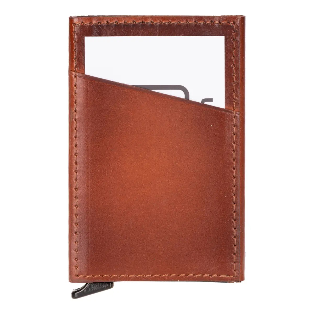 Torres Luxury Leather Card Holder-Burnished Tan