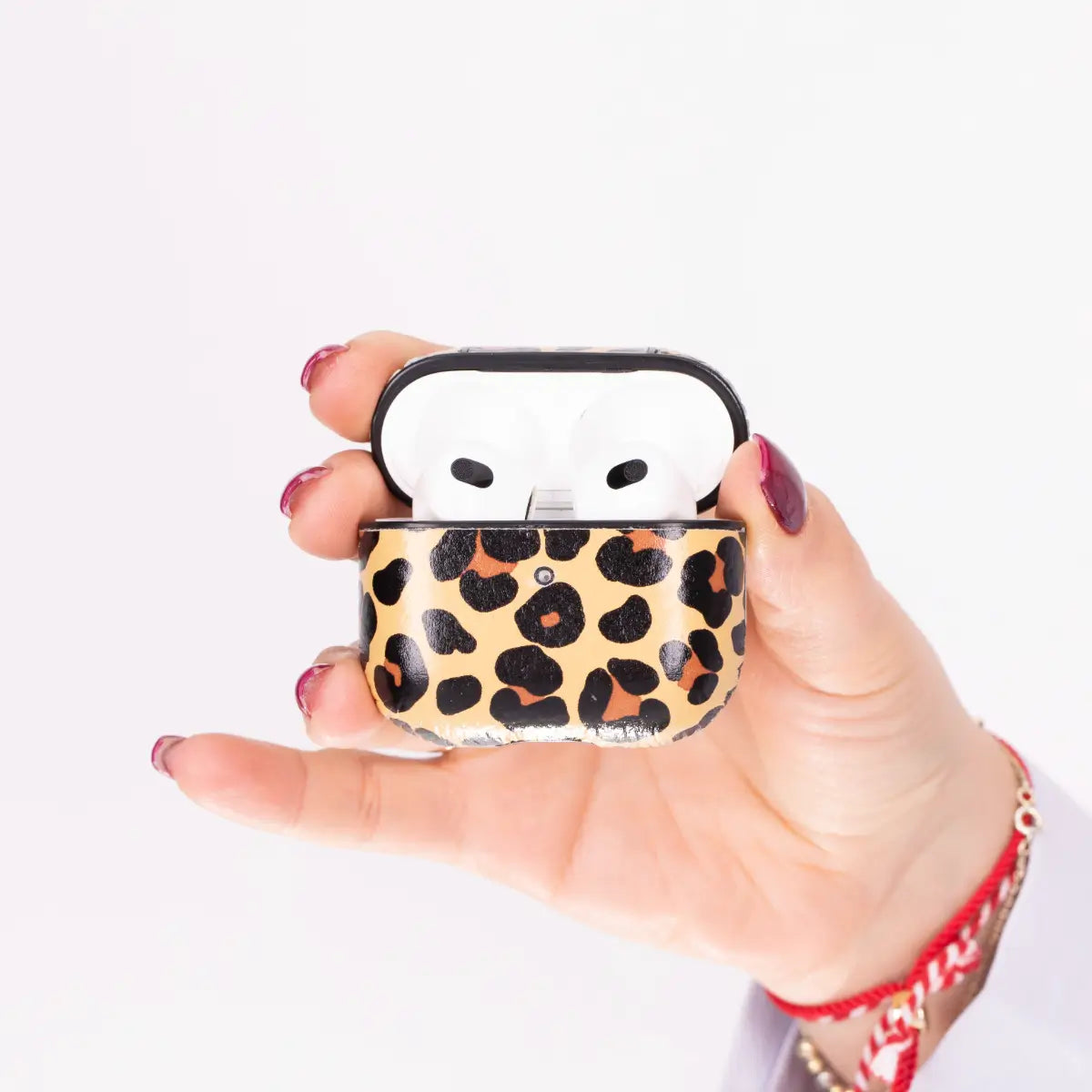 Leopard Pattern Leather AirPods 3 Case