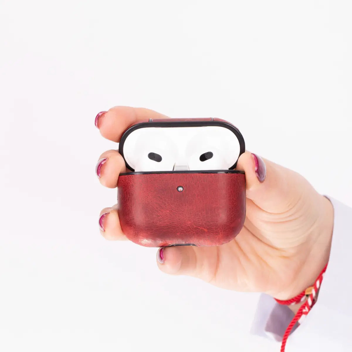 Red Leather AirPods 3 Case