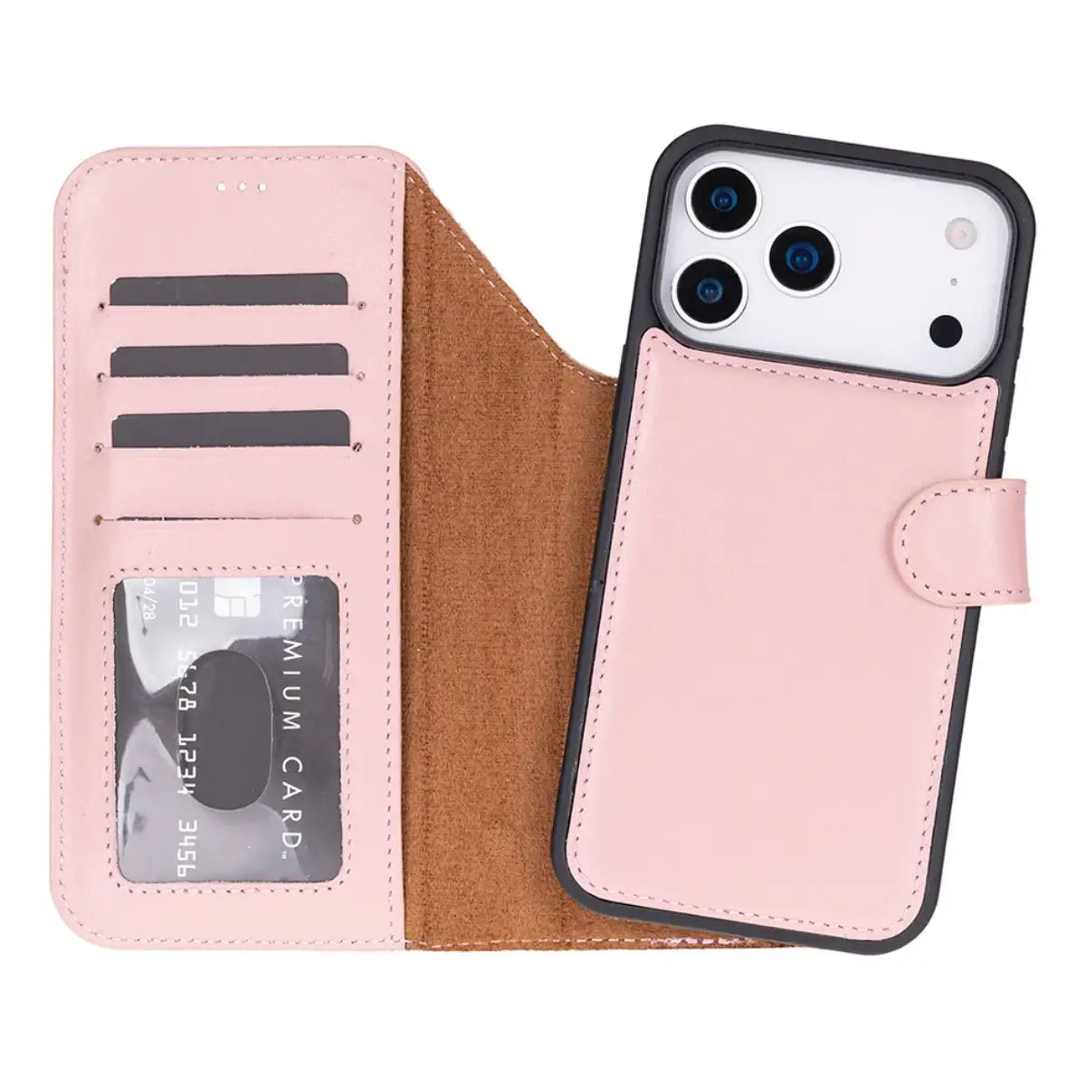 iPhone 17 Pro Max Leather Case – Pink (Vero)