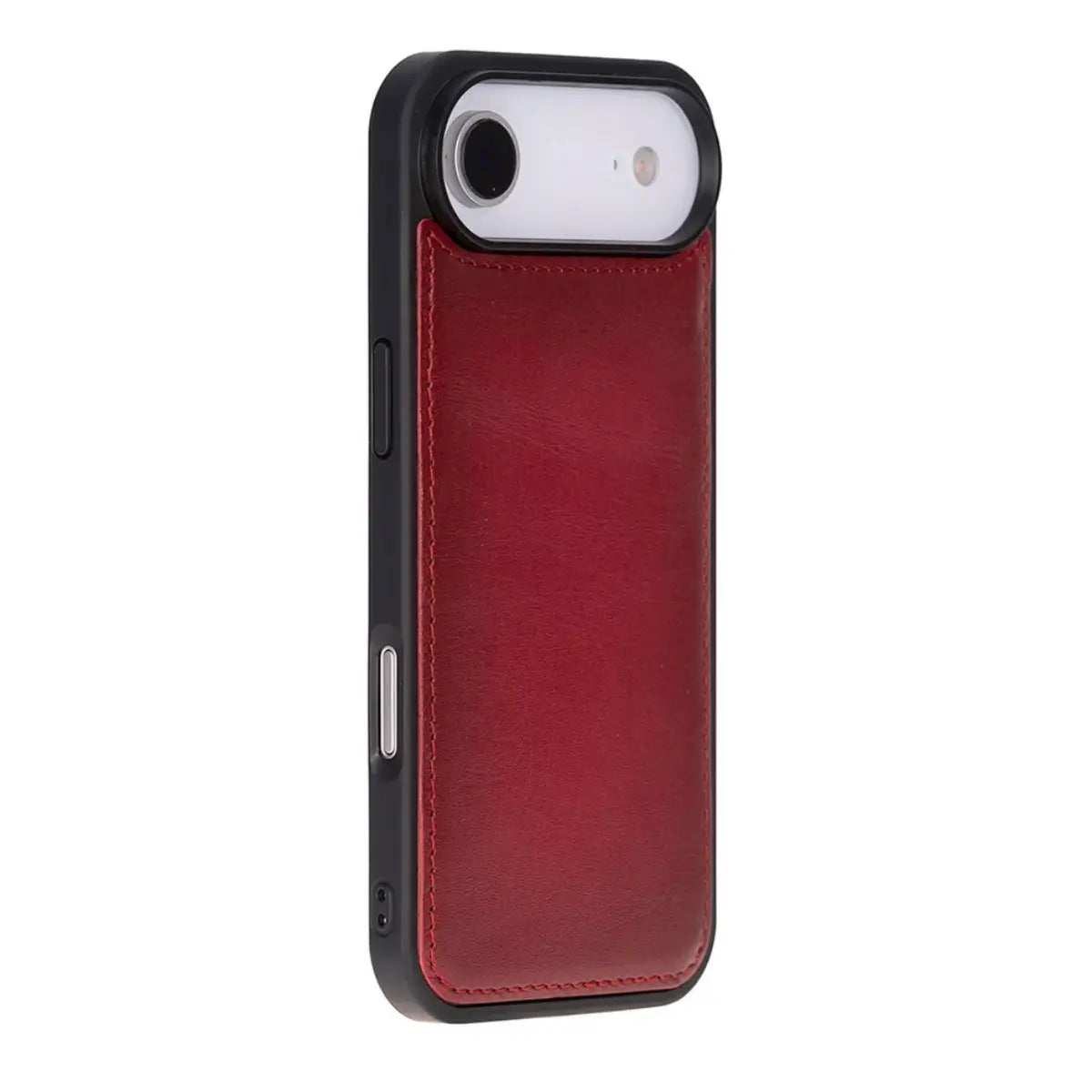 iPhone 17 Air Leather Case – Burnished Red (Vero)