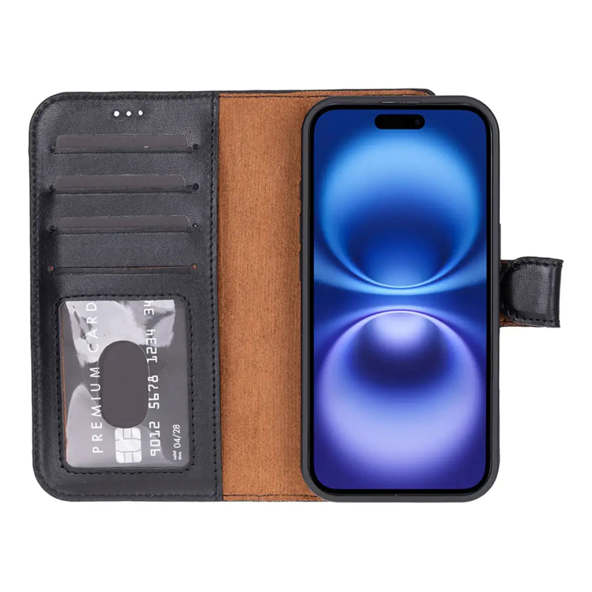 iPhone 17 Leather Case – Black (Vero)