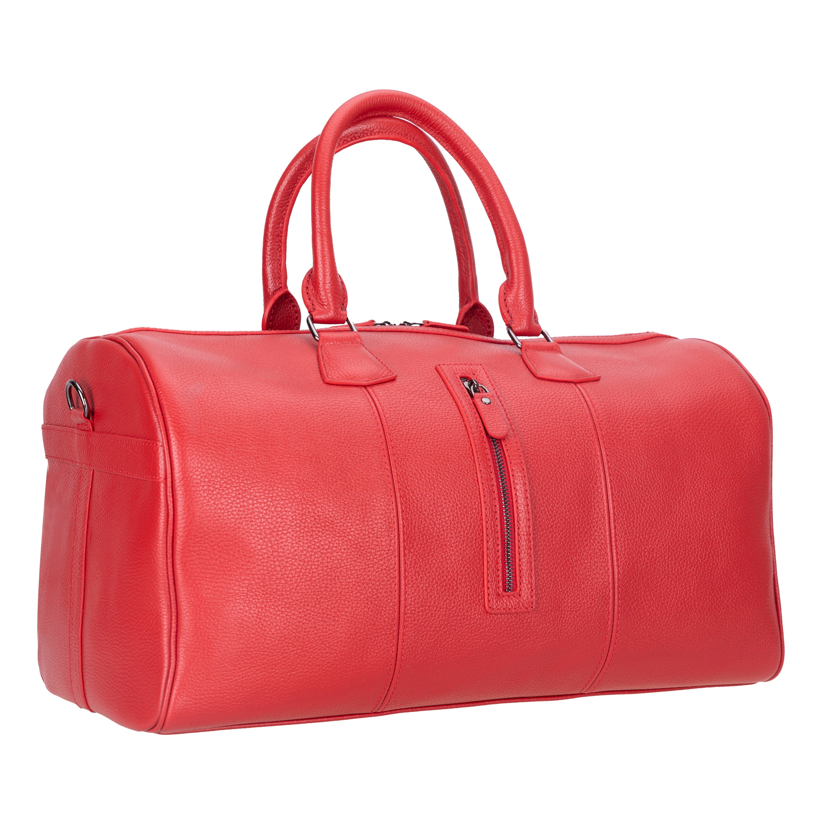 Red Leather Duffle Bag