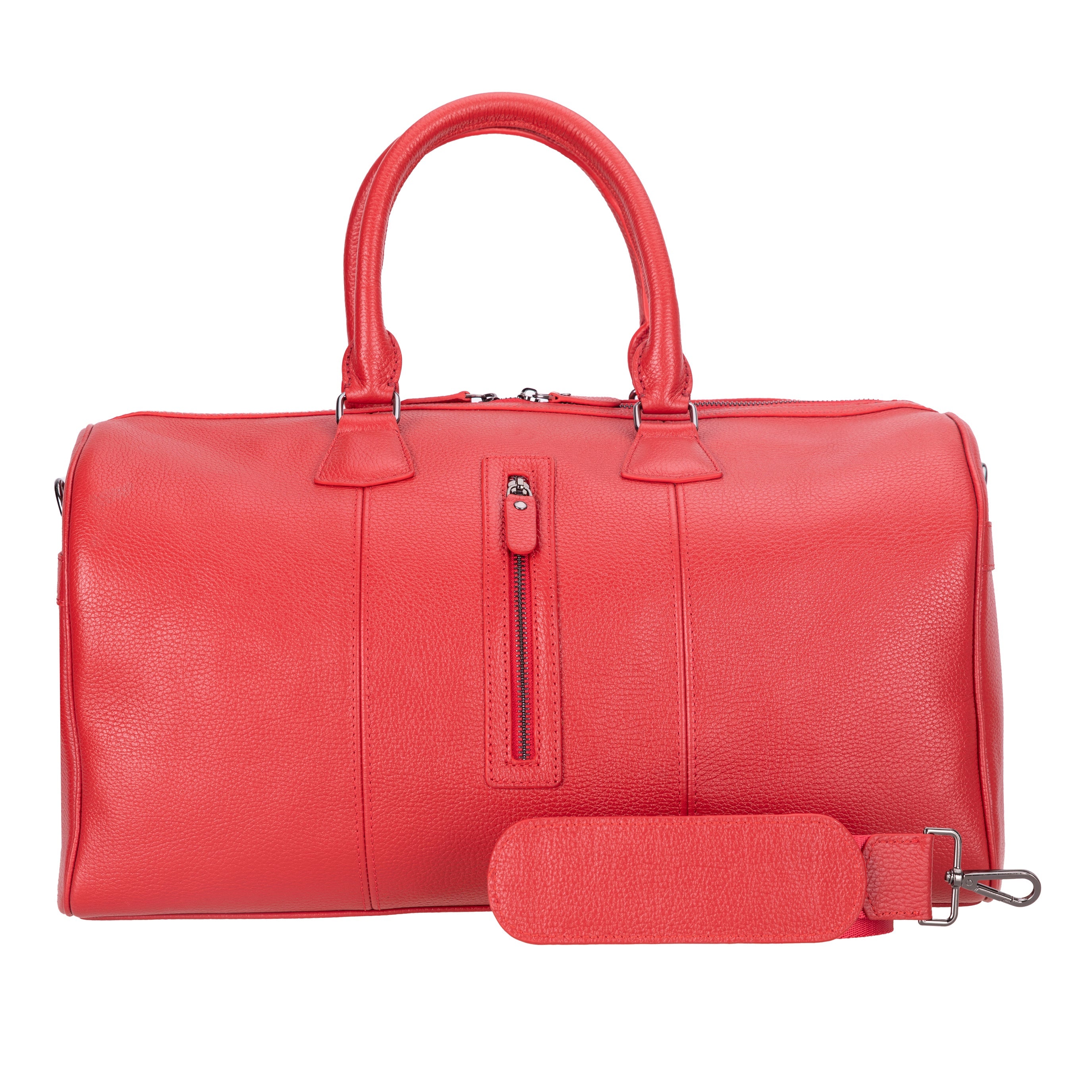 Red Leather Duffle Bag