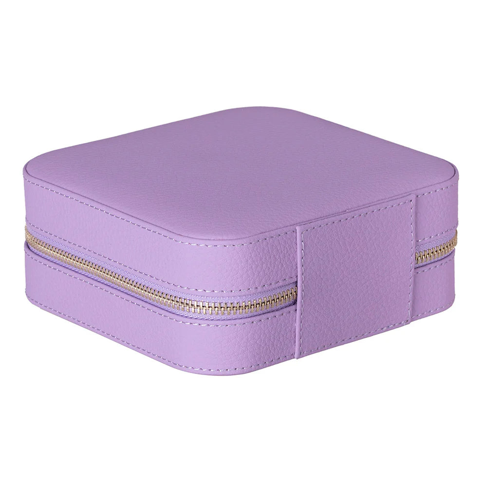 Leather Jewelry Box- Pebble Lilac