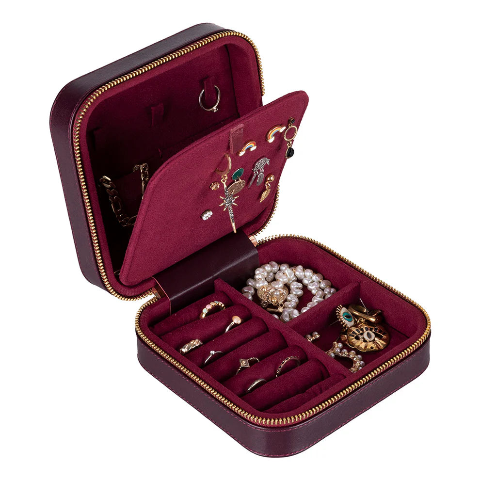 Leather Jewelry Box-Peacock