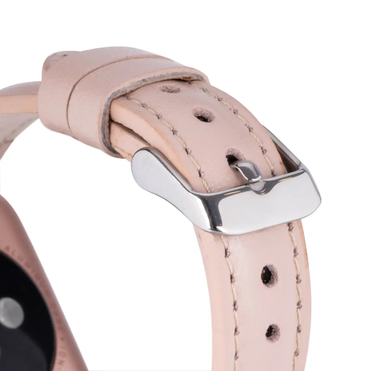 Nude Pink Leather Slim Apple Watch Band