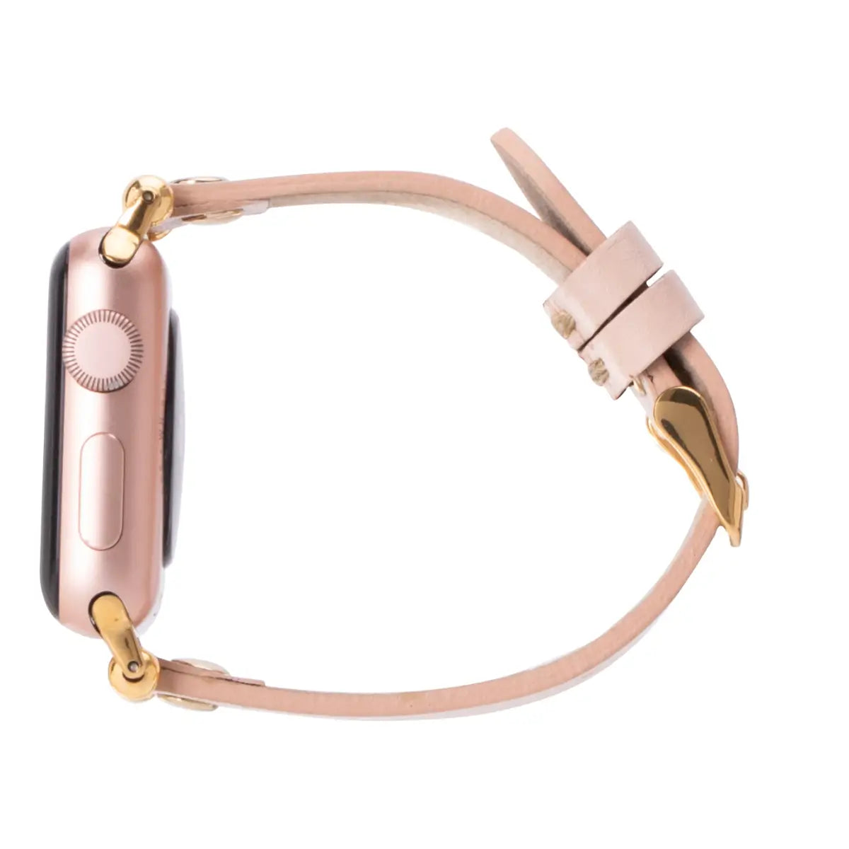 Pink Leather Ultra Slim Apple Watch Band