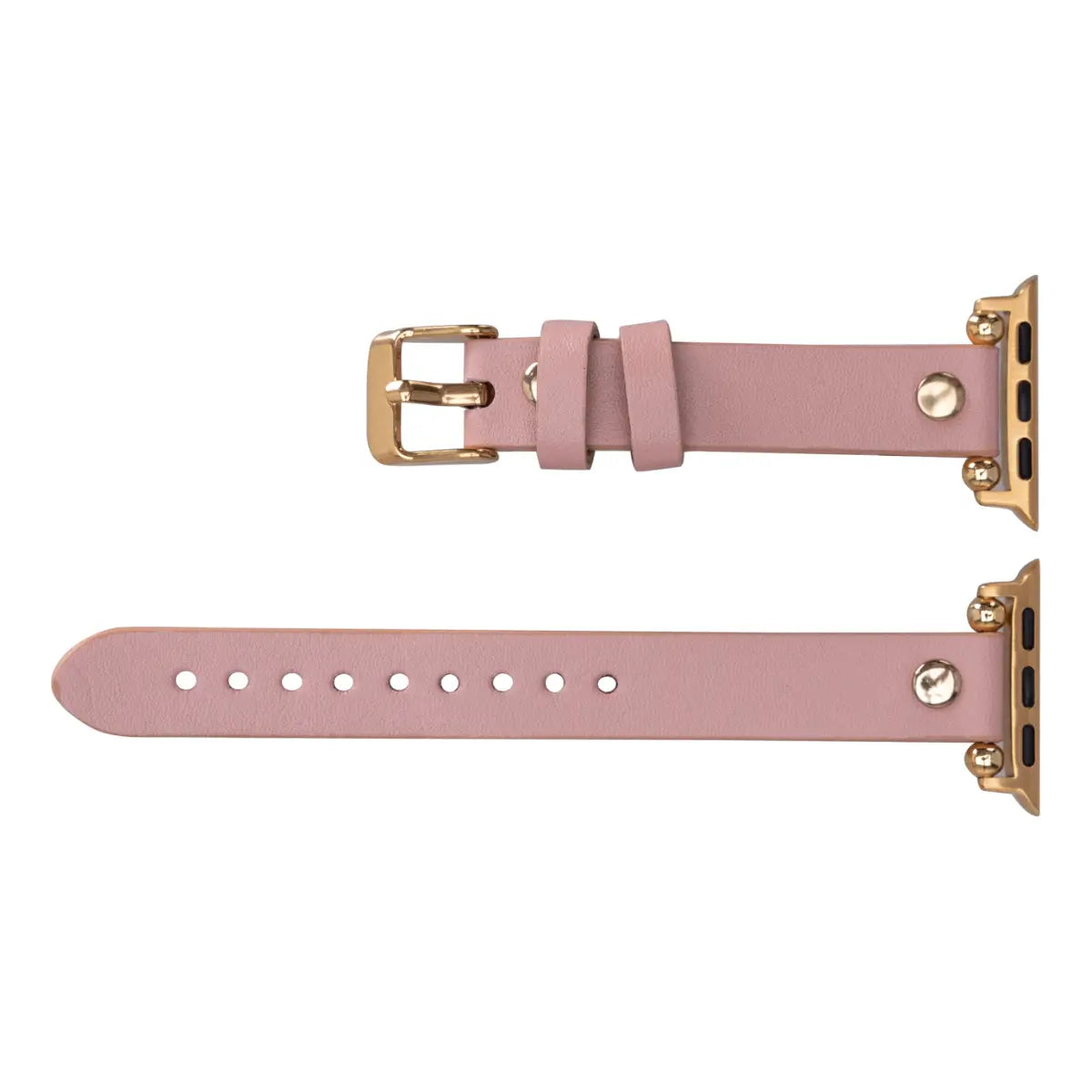 Pink Leather Ultra Slim Apple Watch Band