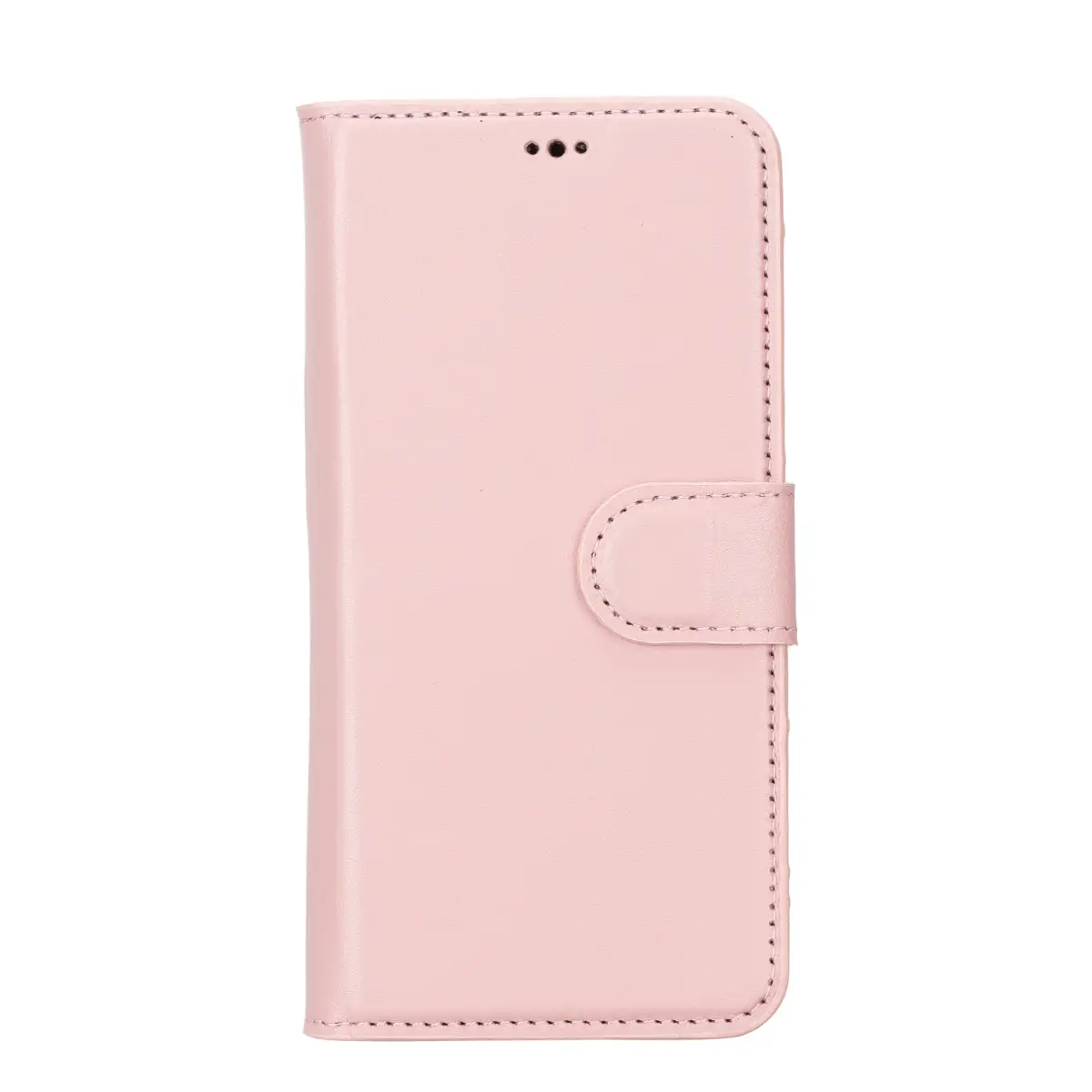 Pink Leather Wallet Case for iPhone 14