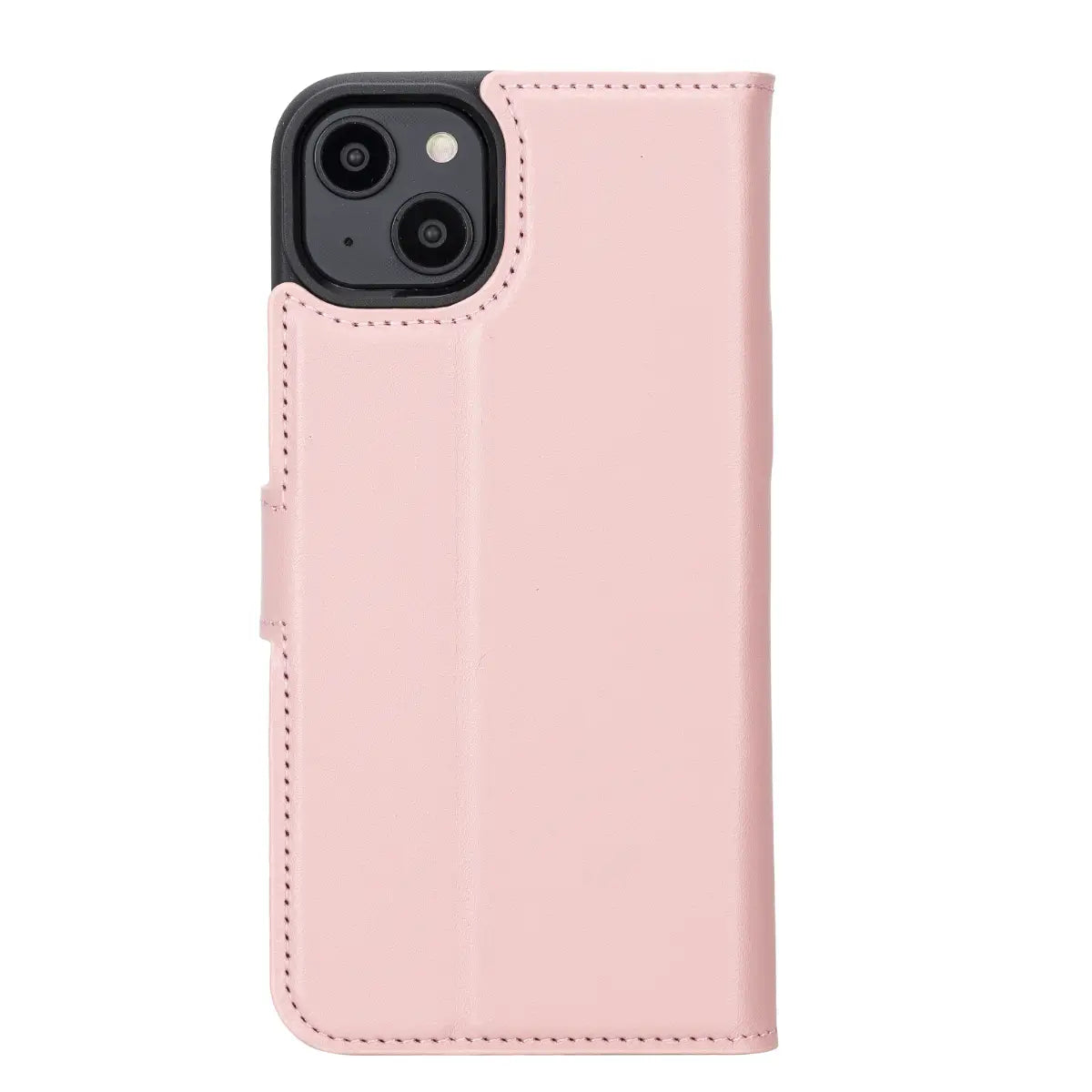 Pink Leather Wallet Case for iPhone 14 Plus