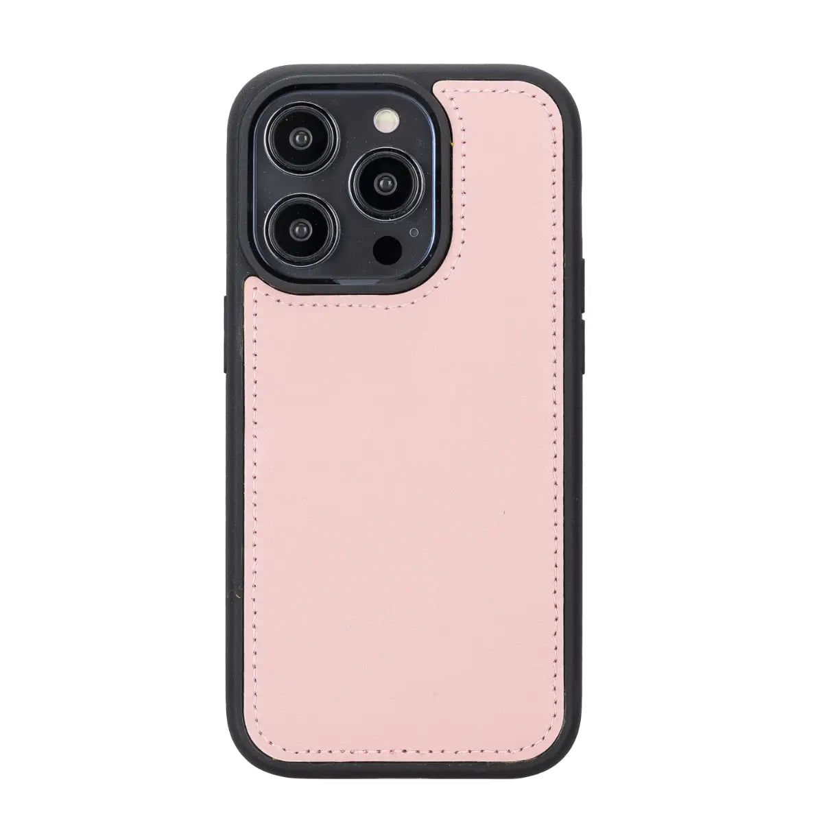 Pink Leather Wallet Case for iPhone 14 Pro