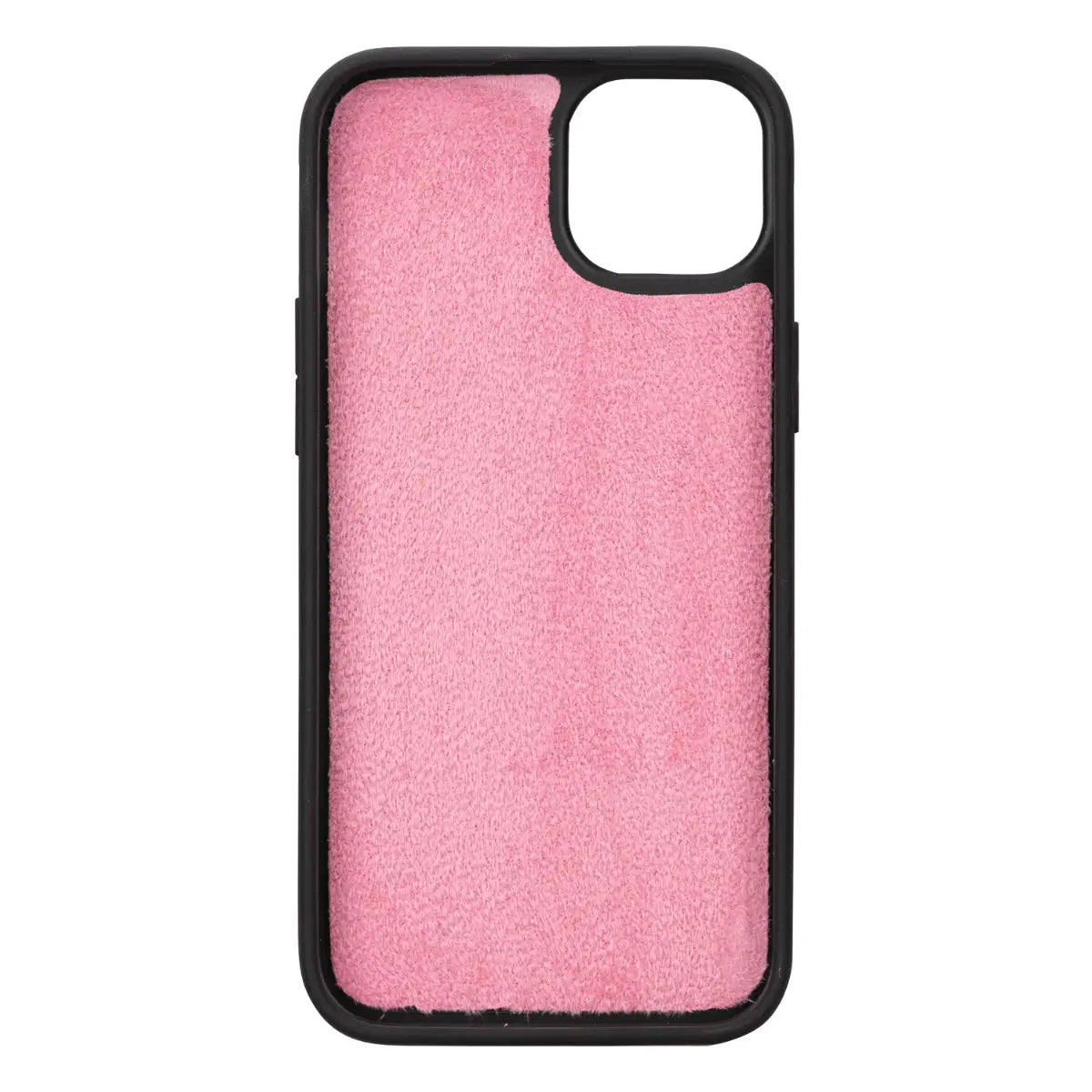 Pink Leather Wallet Case for iPhone 15 Plus