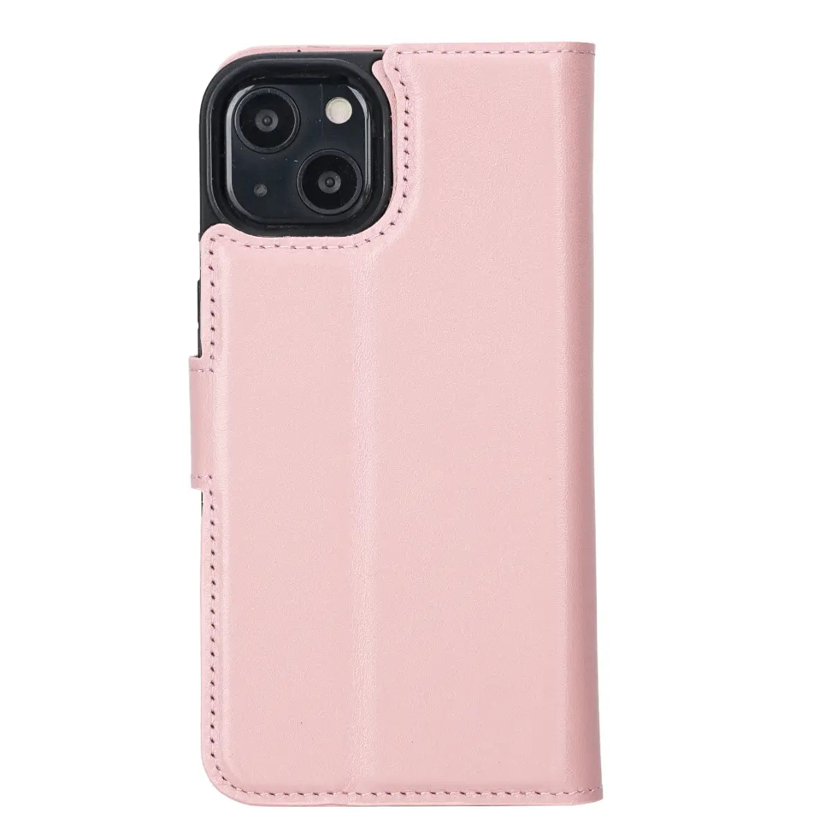 Pink iPhone 13 Leather Case-O2 Leather