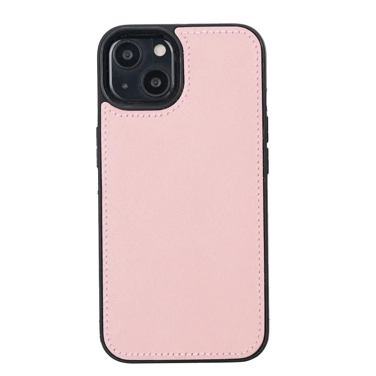 Pink iPhone 13 Leather Case-O2 Leather