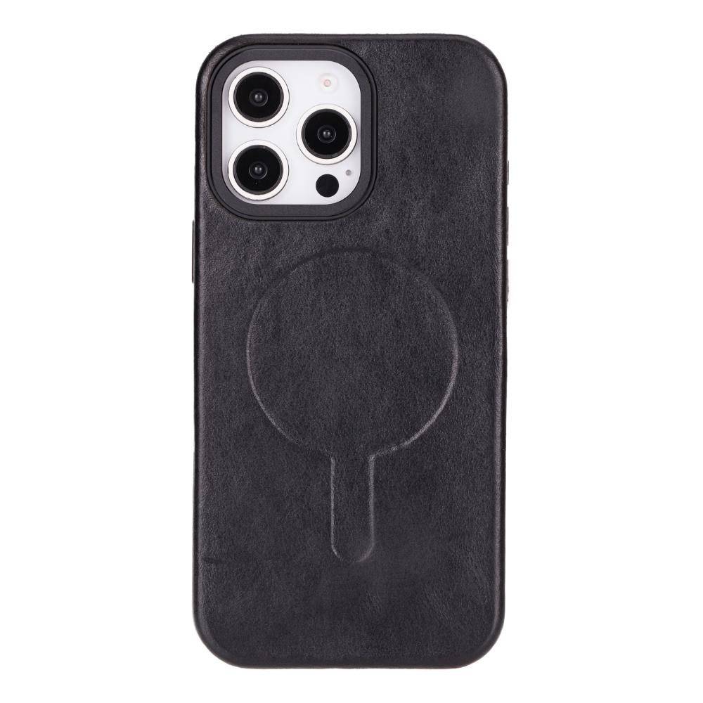 Rivo iPhone 16 Pro Max Black Leather Case