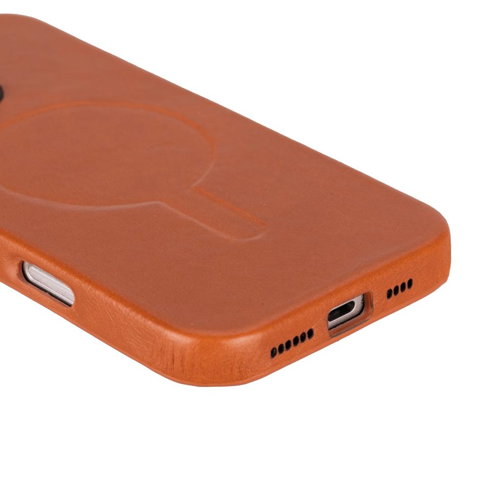 Rivo iPhone 16 Pro Max Burnished Tan Leather Case