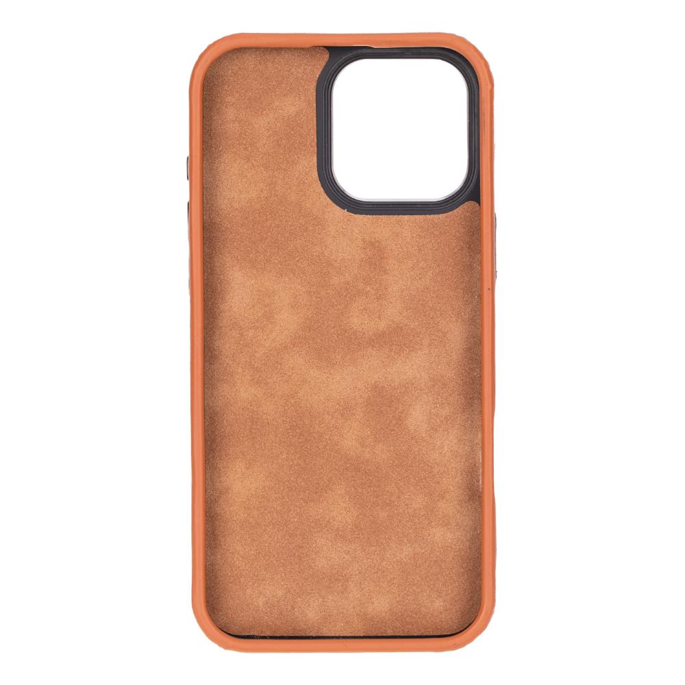Rivo iPhone 16 Pro Max Burnished Tan Leather Case