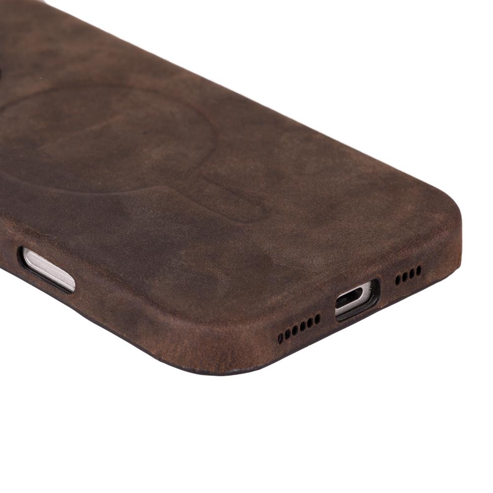 Rivo iPhone 16 Pro Max Dark Brown Leather Case