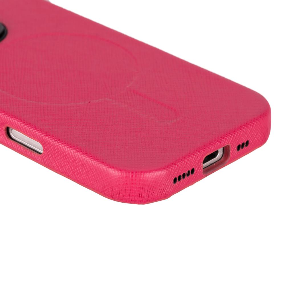 Rivo iPhone 16 Pro Max Leather Case, Bubblegum