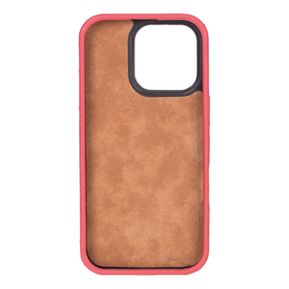 Rivo iPhone 16 Pro Max Leather Case, Bubblegum
