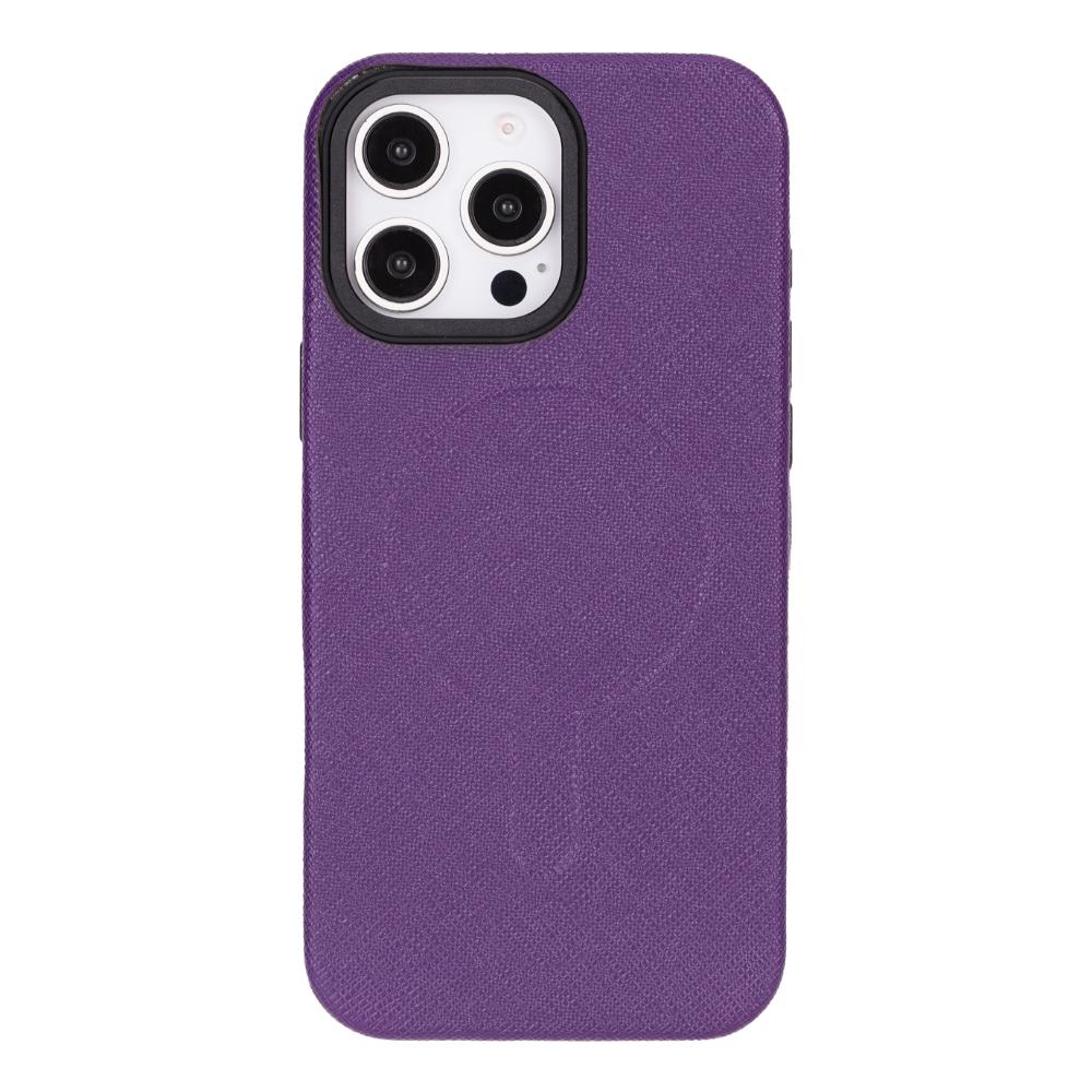 Rivo iPhone 16 Pro Max Leather Case, Purple