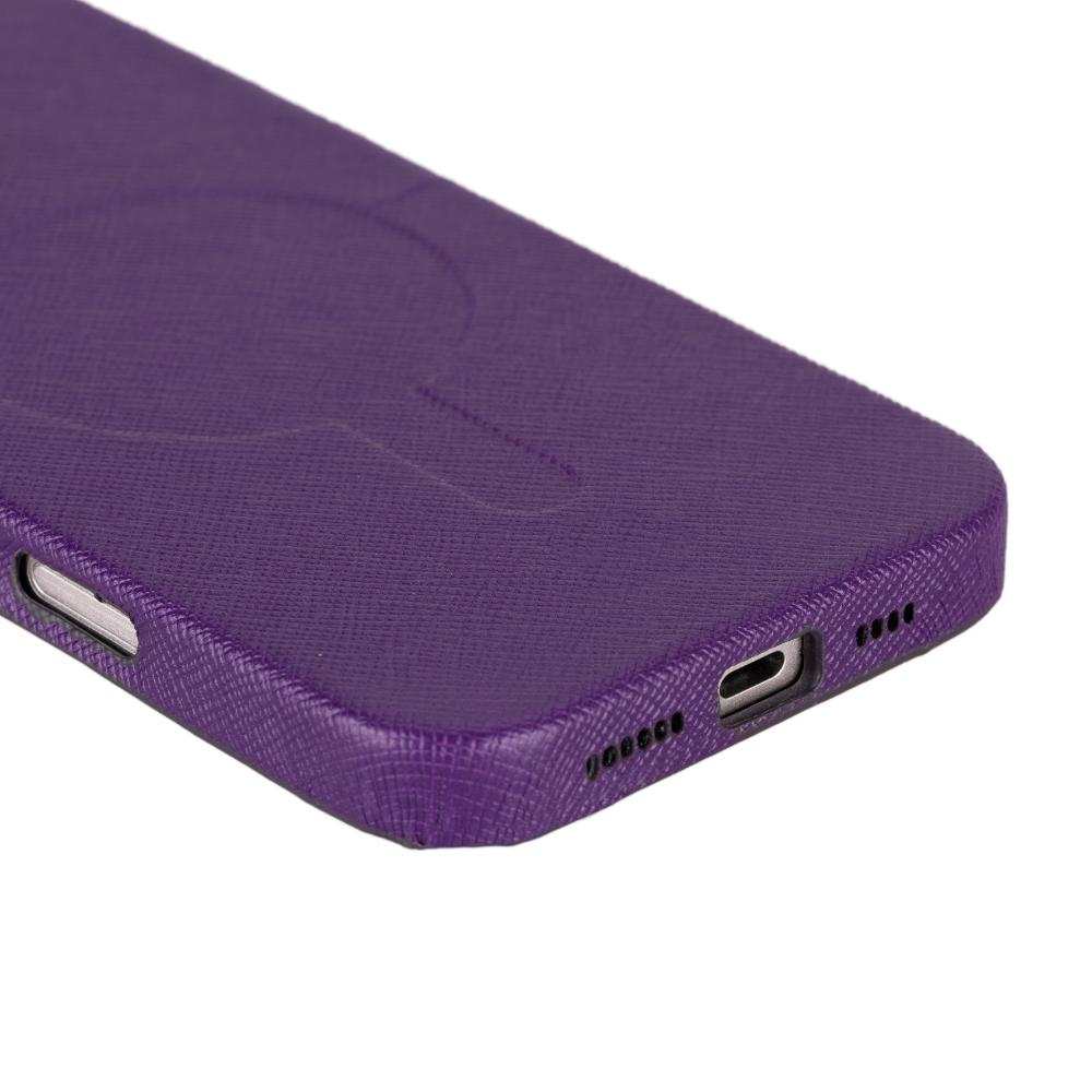 Rivo iPhone 16 Pro Max Leather Case, Purple