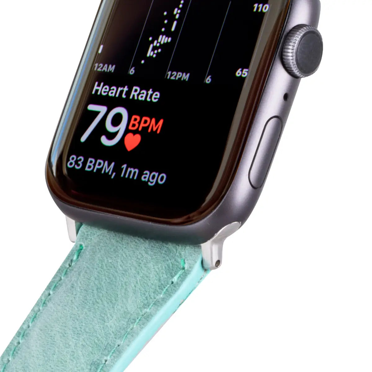 Sea Green Leather Classic Apple Watch Band