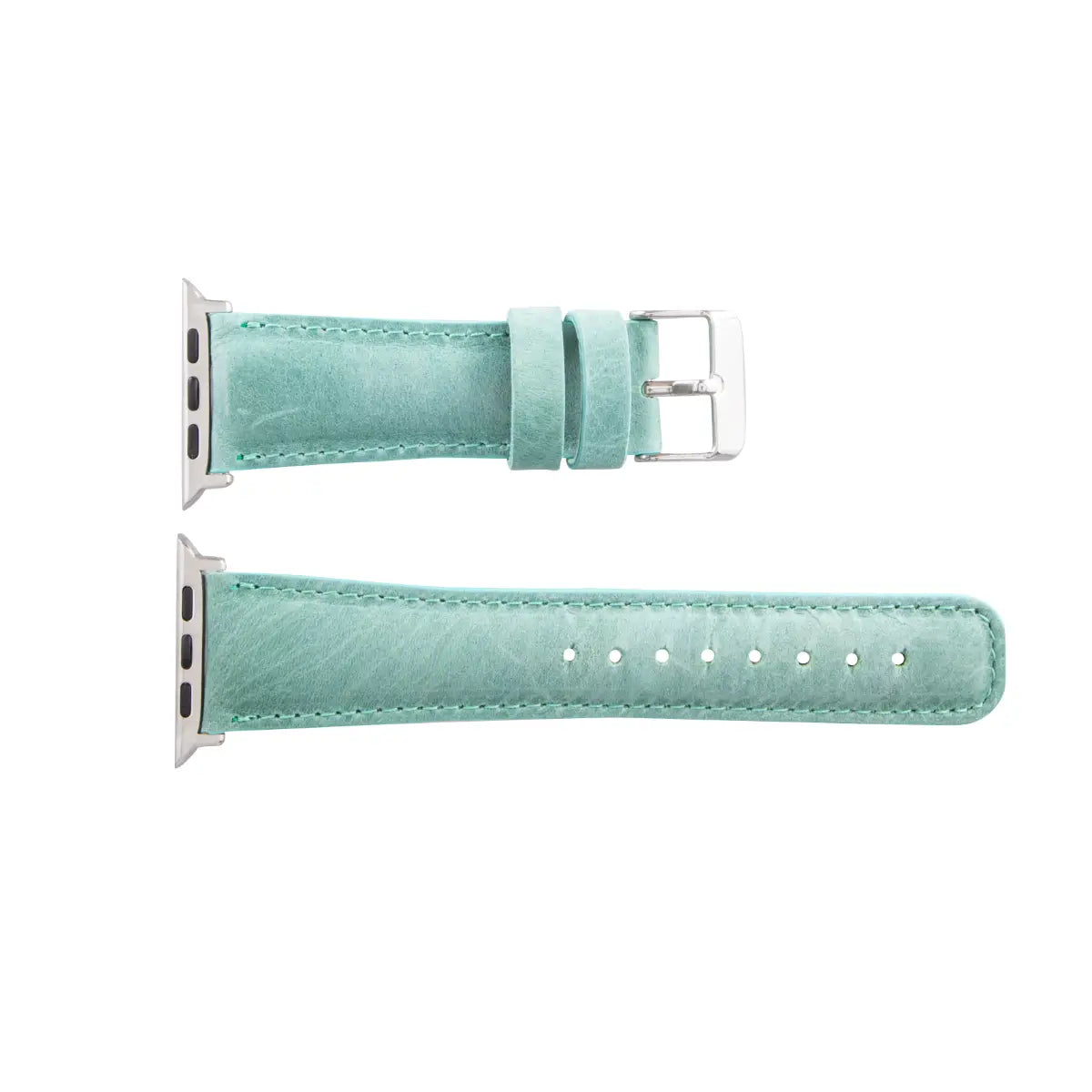Sea Green Leather Classic Apple Watch Band