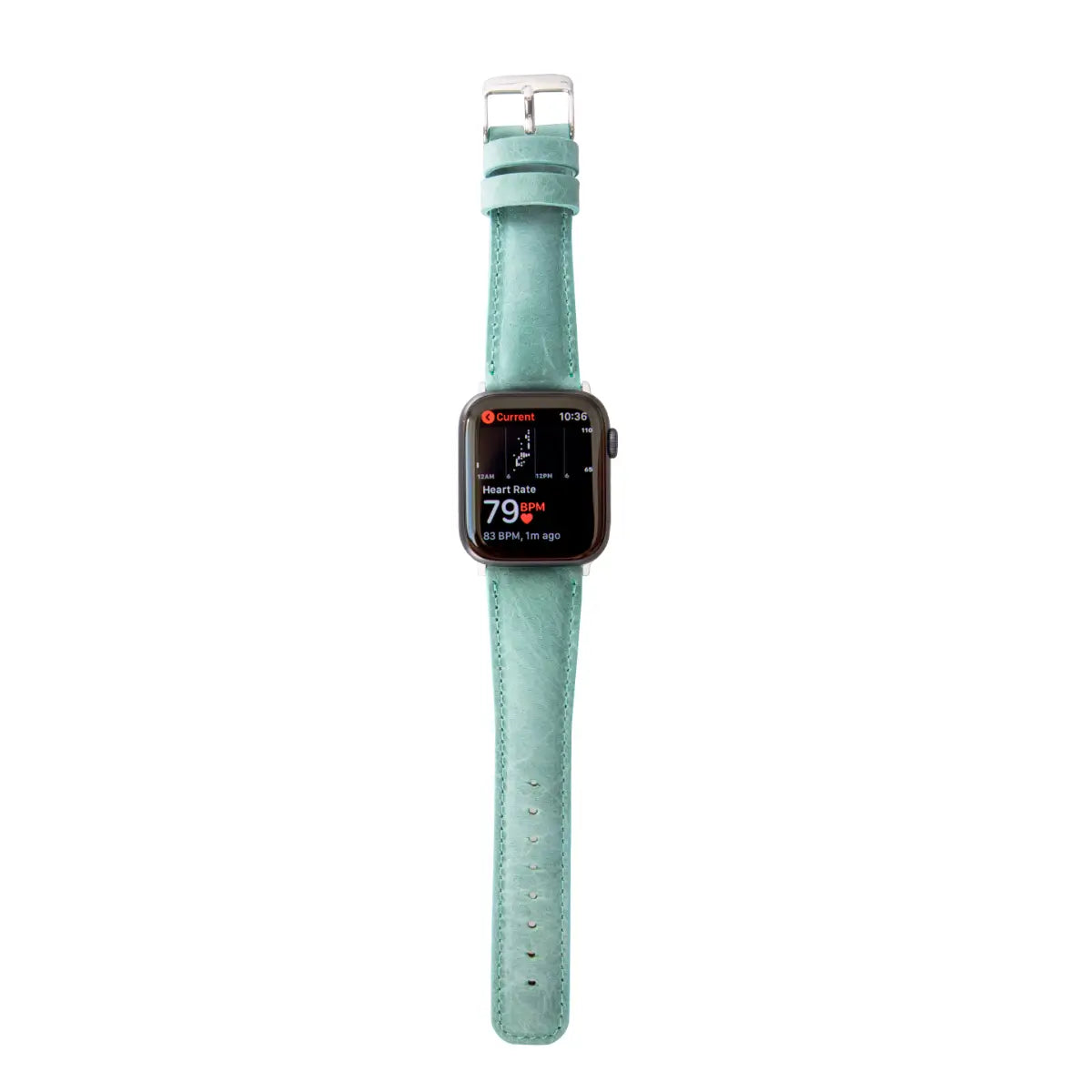 Sea Green Leather Classic Apple Watch Band