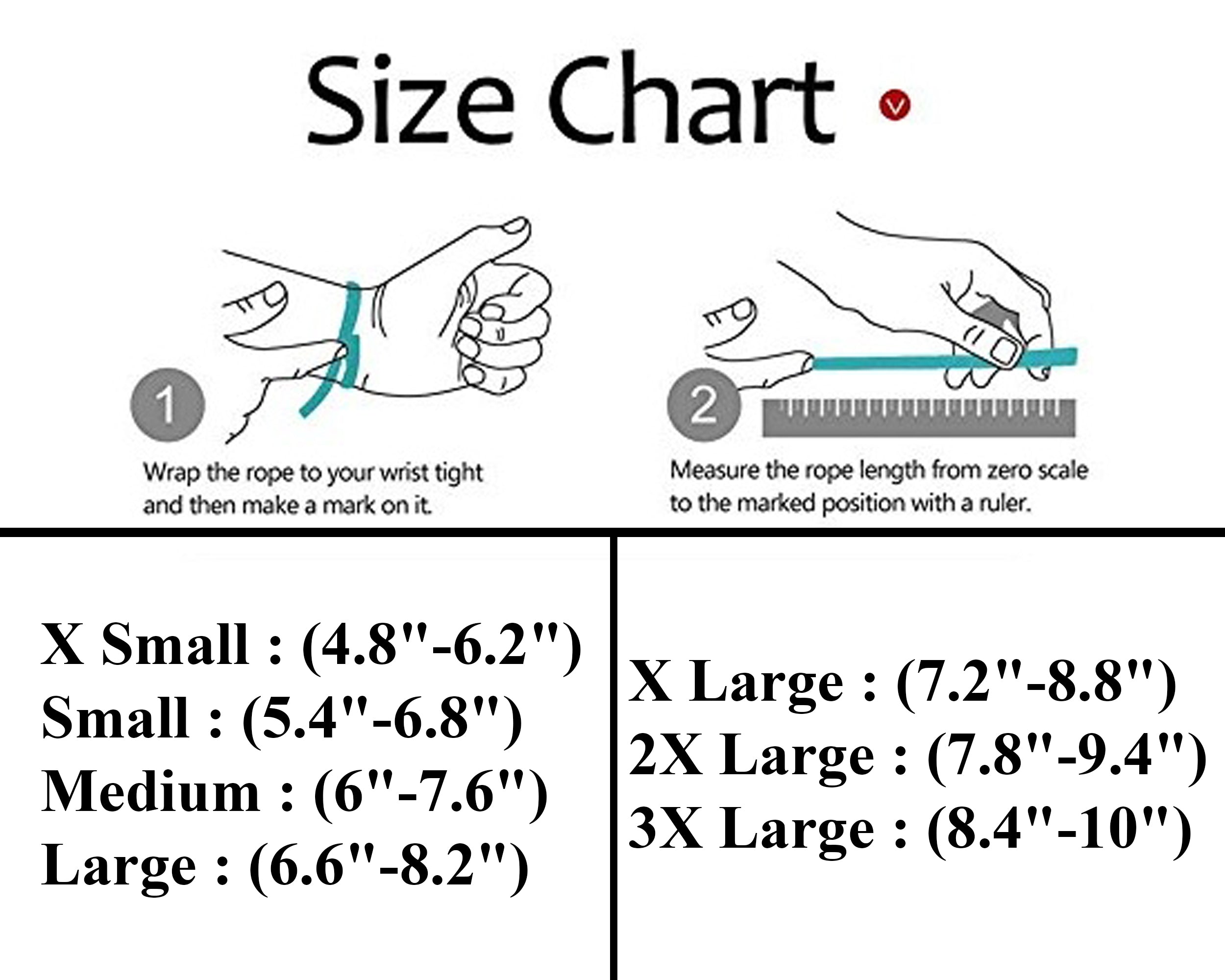 Size Chart for Apple Watch