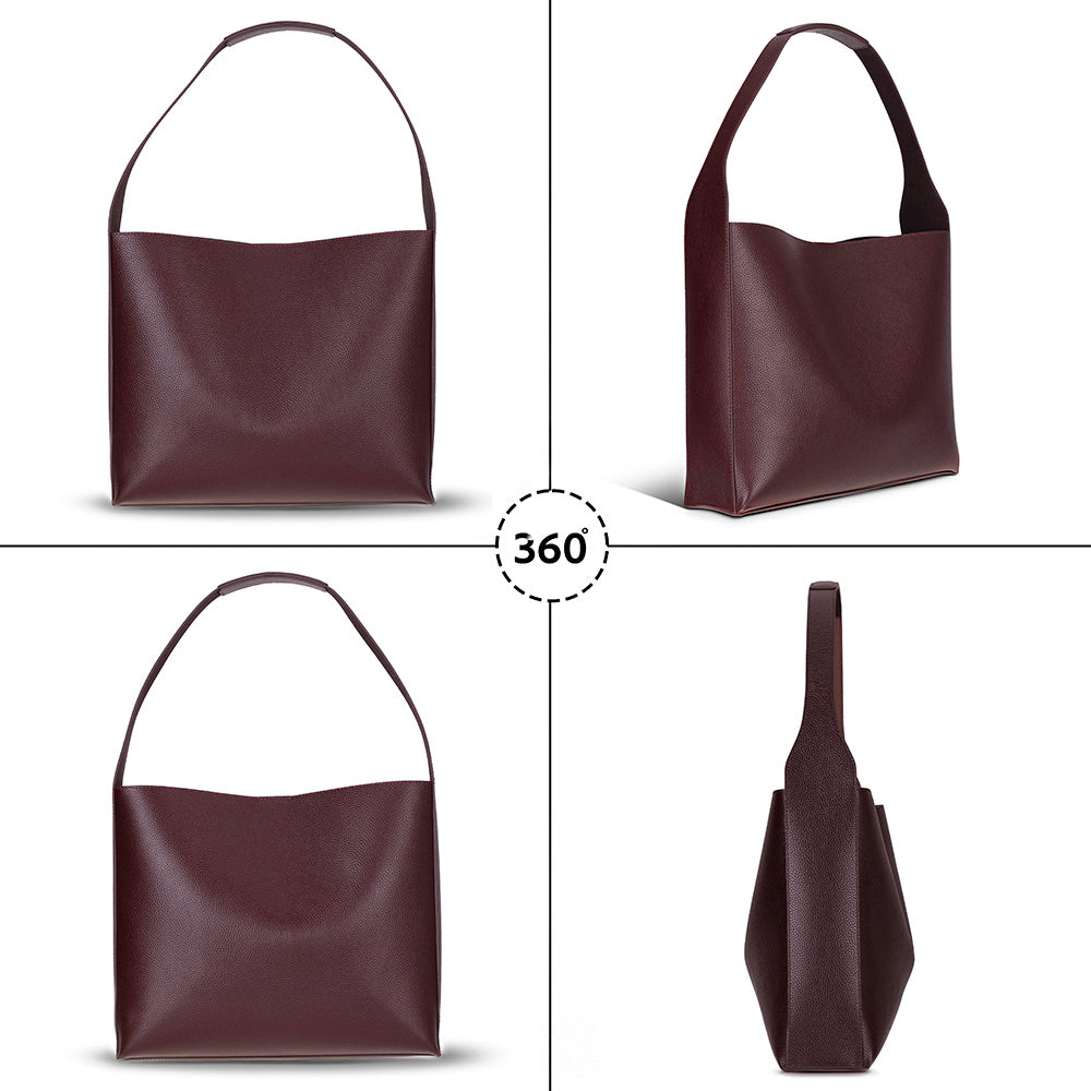 Stella Leather Women's Bag - Burgundy