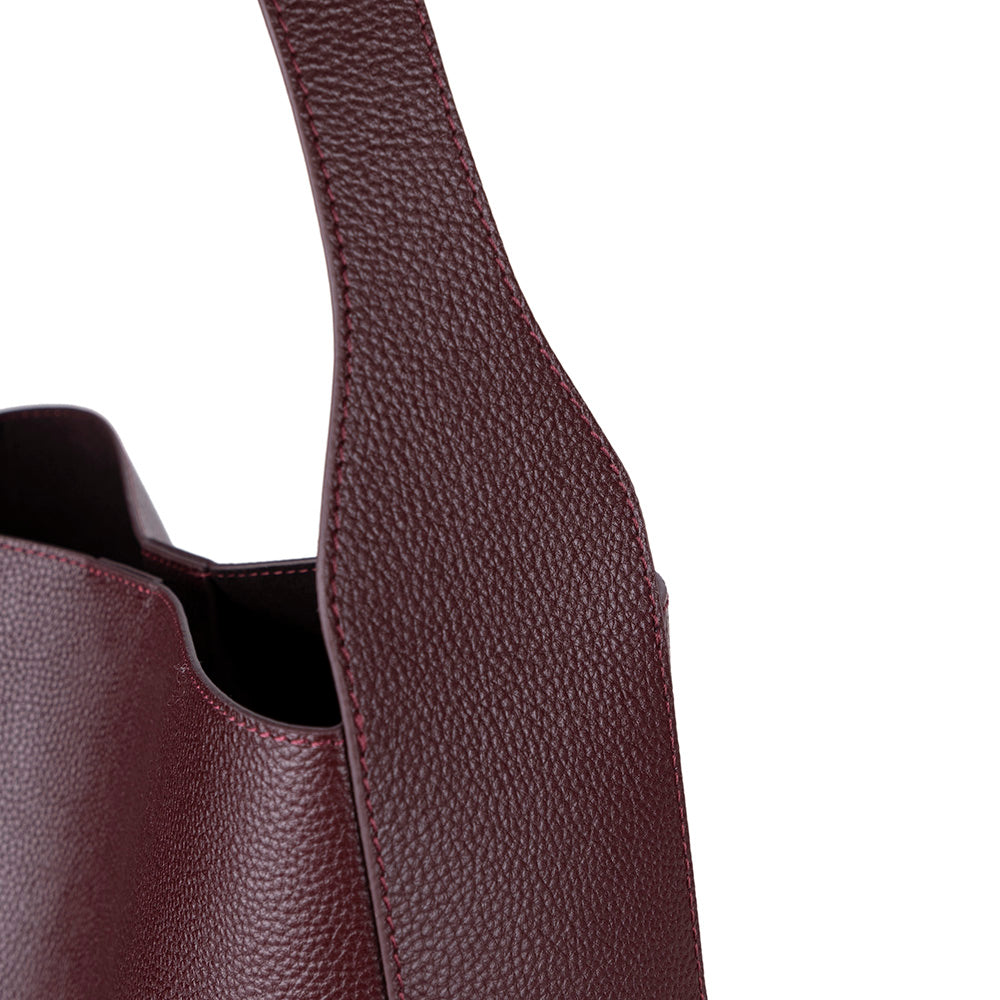 Stella Leather Women's Bag - Burgundy