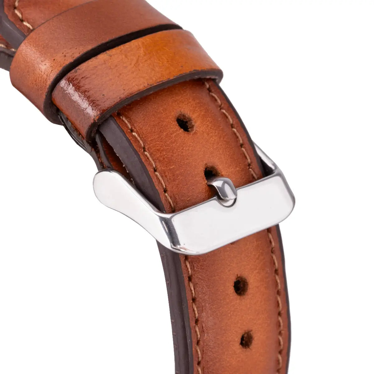 Tan Leather Classic Apple Watch Band