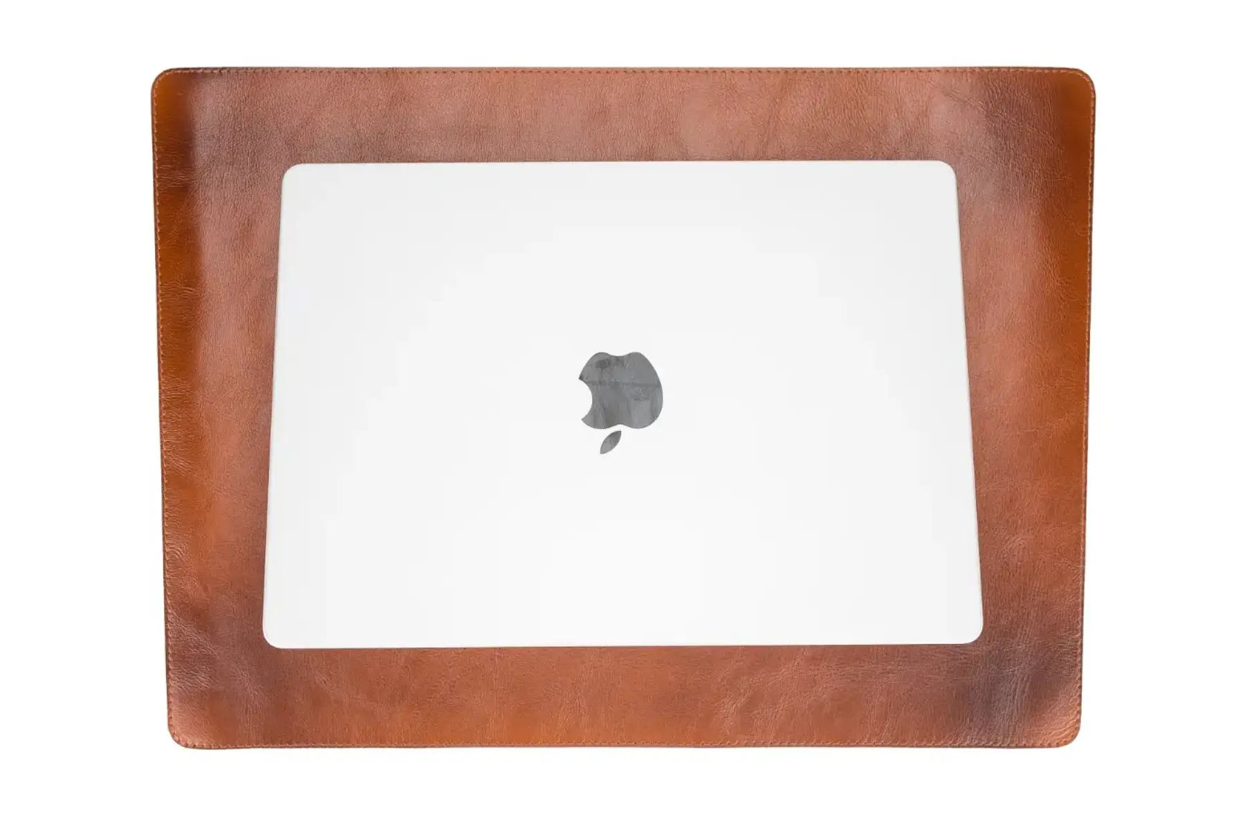 Burnished Tan Leather Desk Mat-Small Size