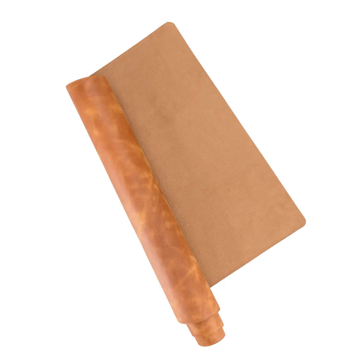 Camel Brown Leather Desk Mat-Small Size