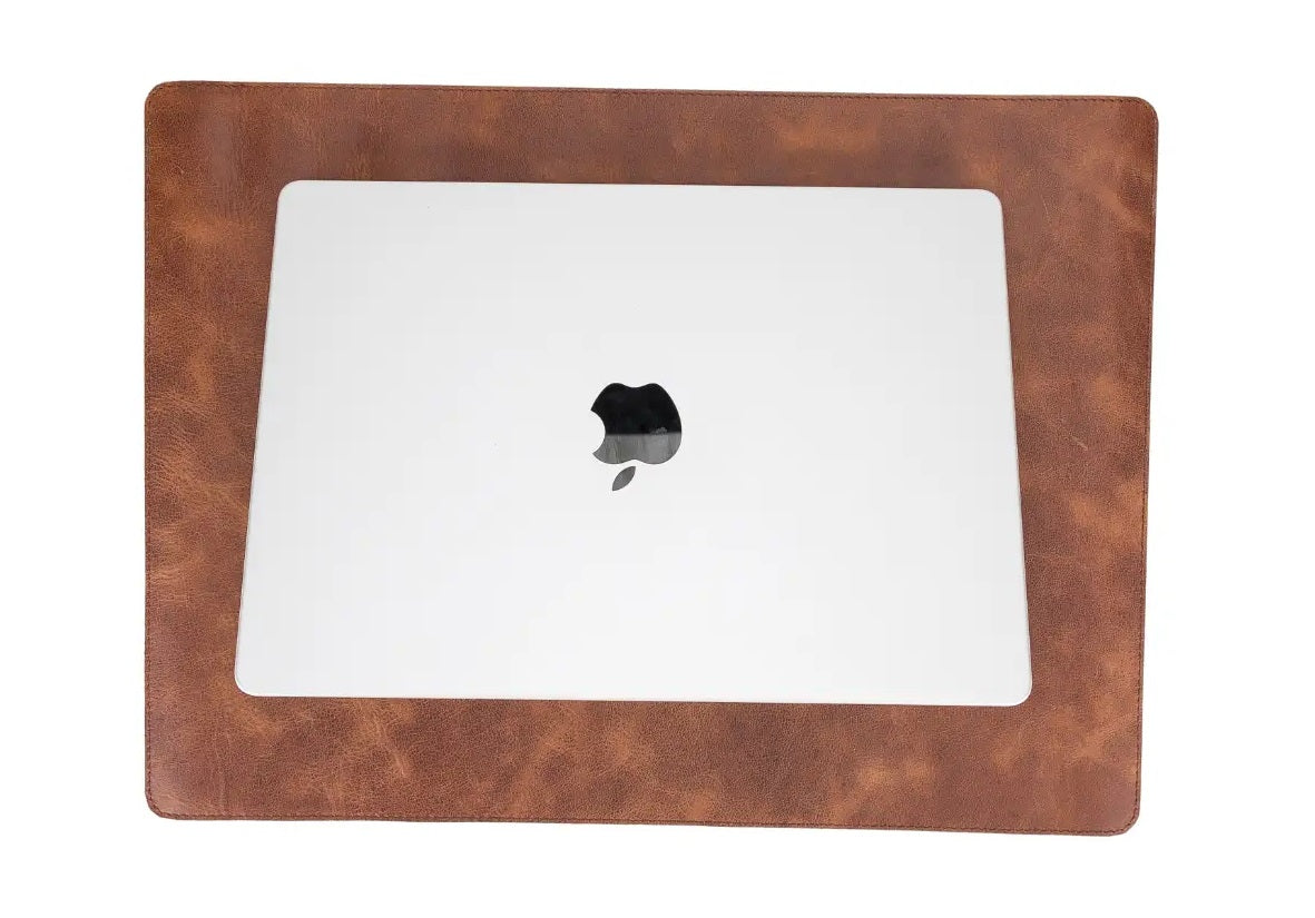 Brown Leather Desk Mat-Small Size