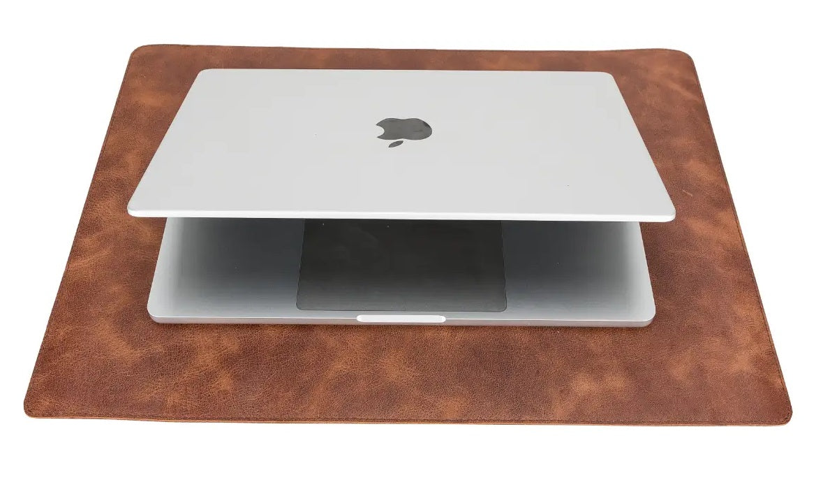 Brown Leather Desk Mat-Small Size