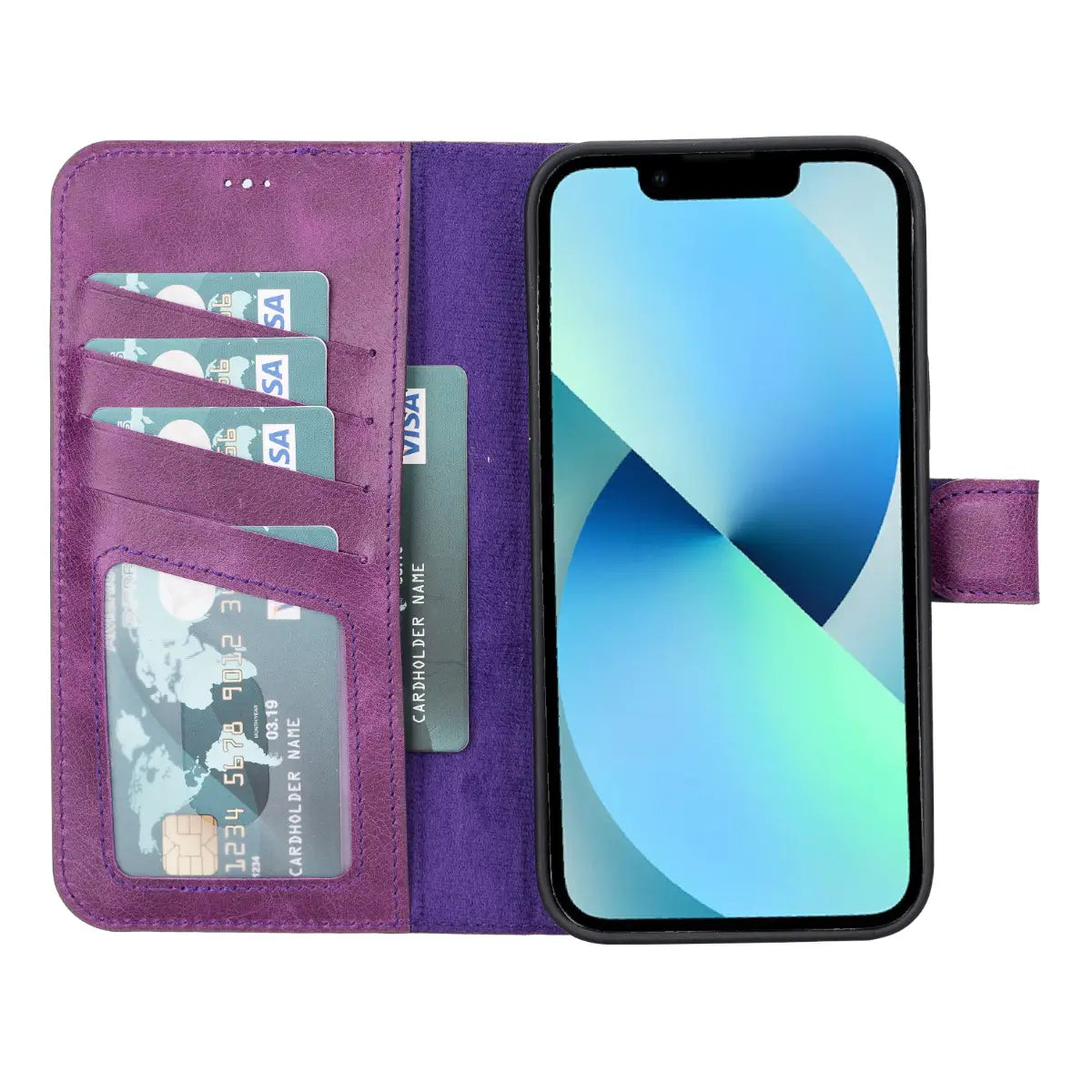 iPhone 13 Pro Max Leather Case – Purple (Vero)