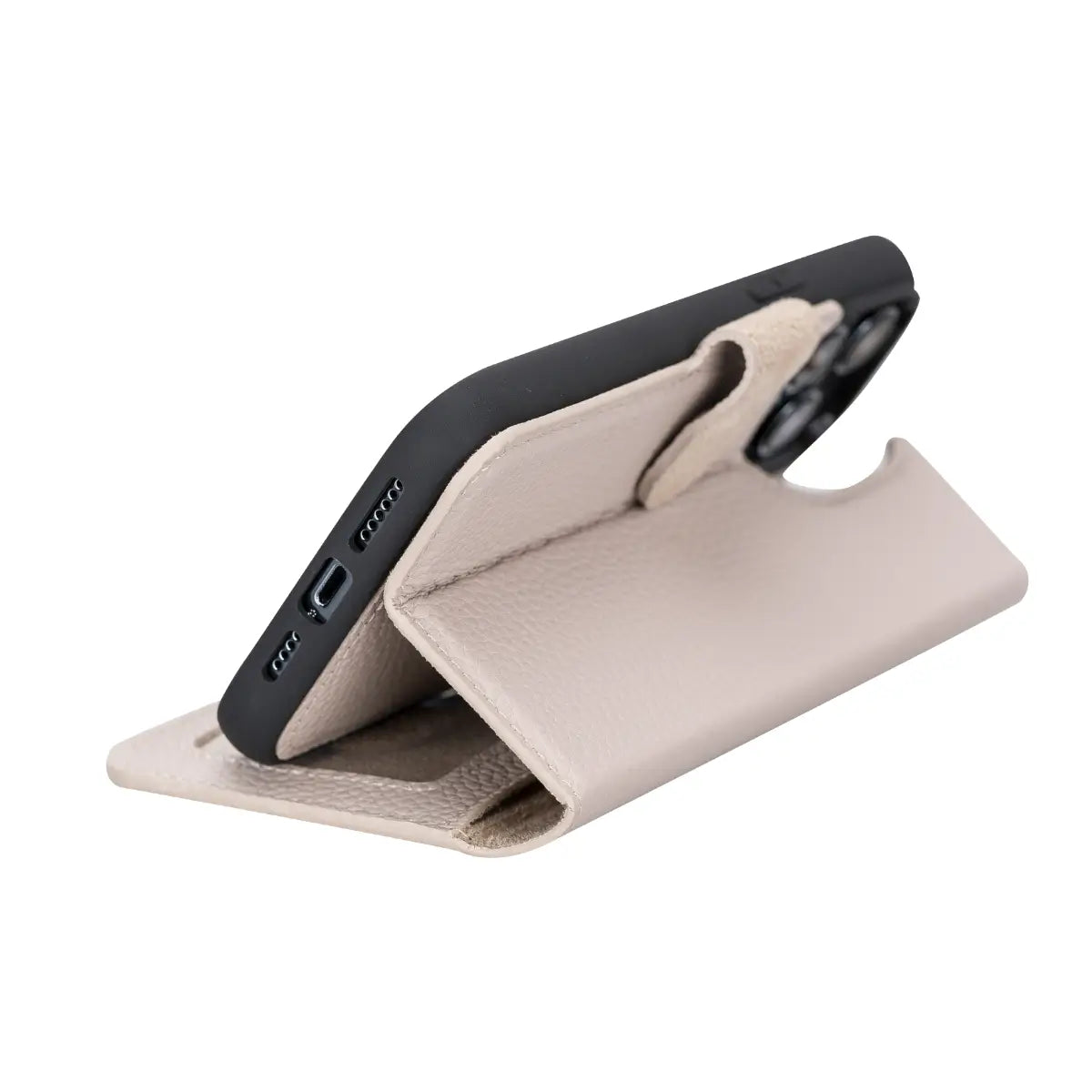 iPhone 14 Pro Max Leather Case – Beige (Vero)