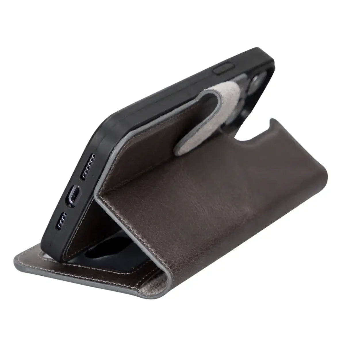 iPhone 13 Pro Leather Case – Dark Gray (Vero)