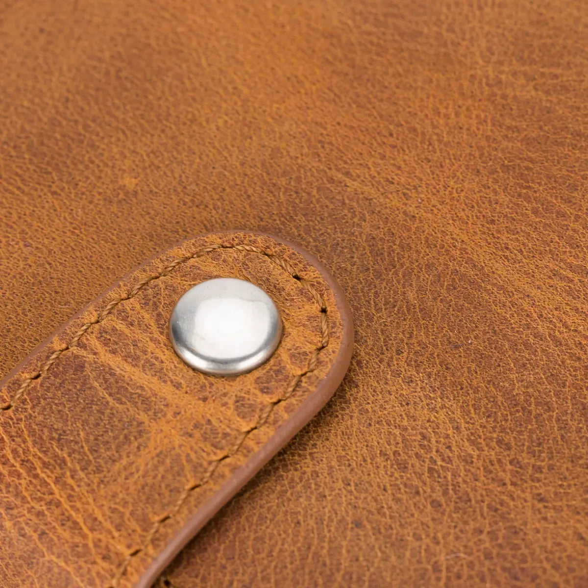 Palermo Leather Mechanical Card Holder-Camel Brown
