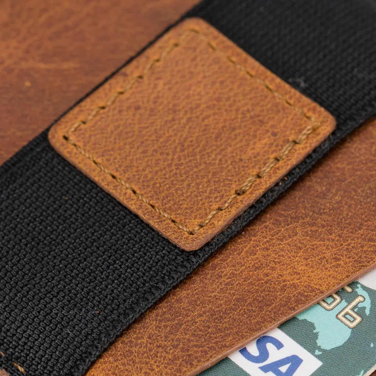 Thomson Luxury Leather Card Holder-Camel Brown
