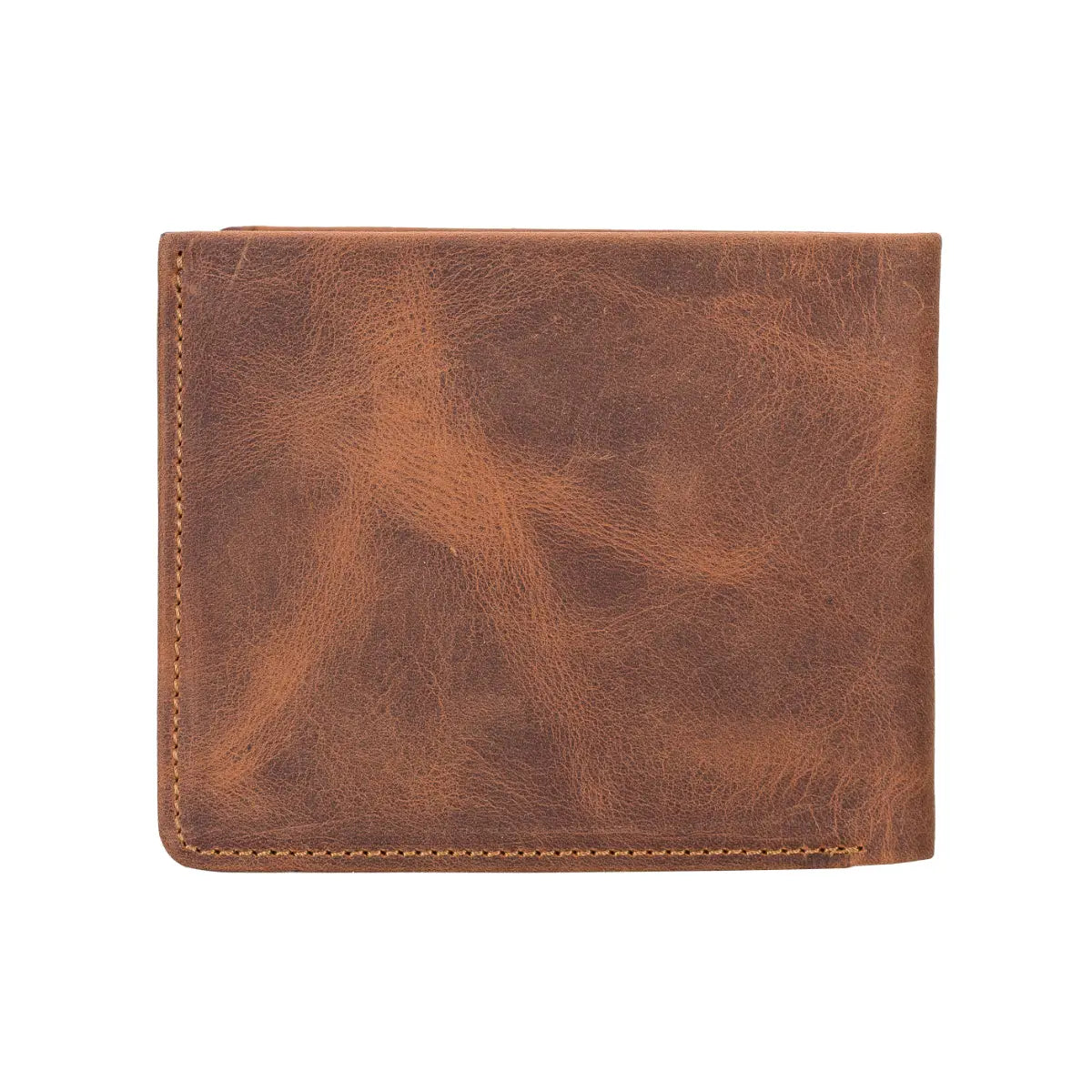 Toros Bifold Leather Wallet-Distressed Brown