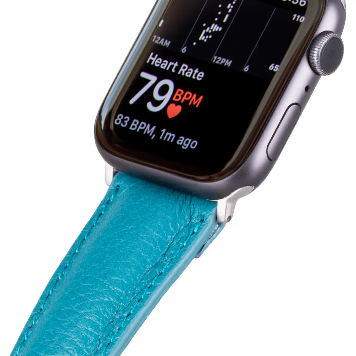 Turquoise Leather Classic Apple Watch Band