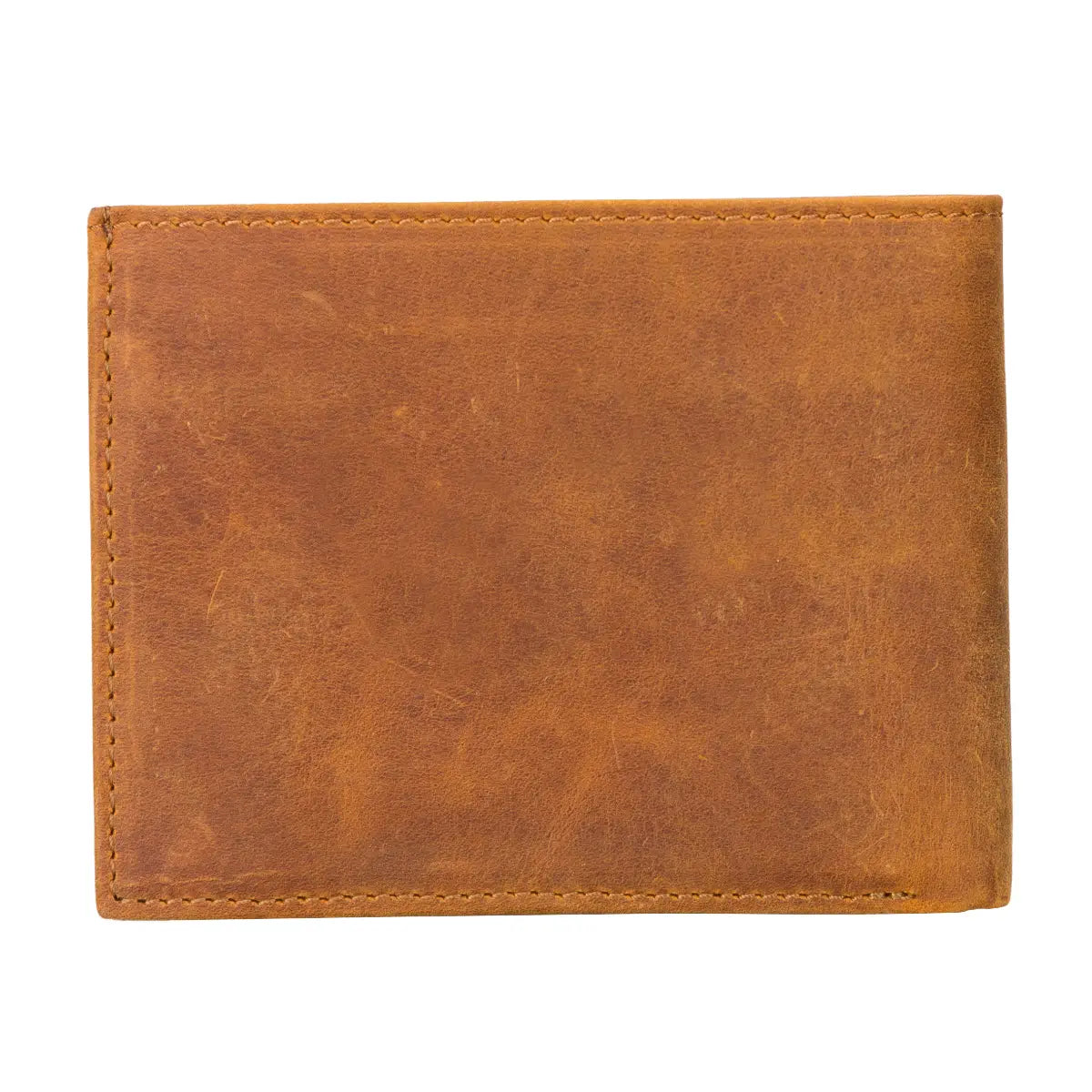 Ranger Trifold Leather Wallet-Camel Brown