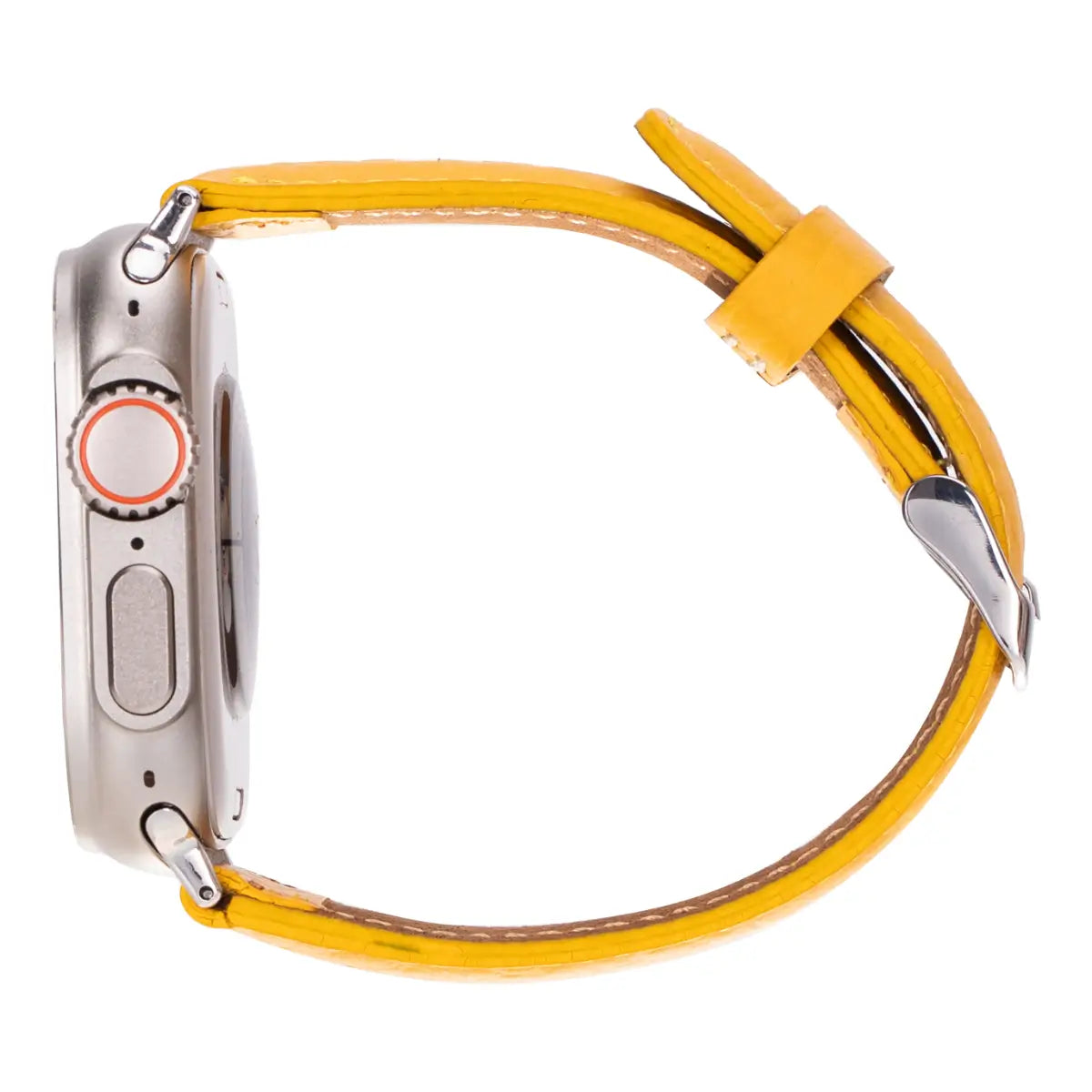 Yellow Leather Classic Apple Watch Band